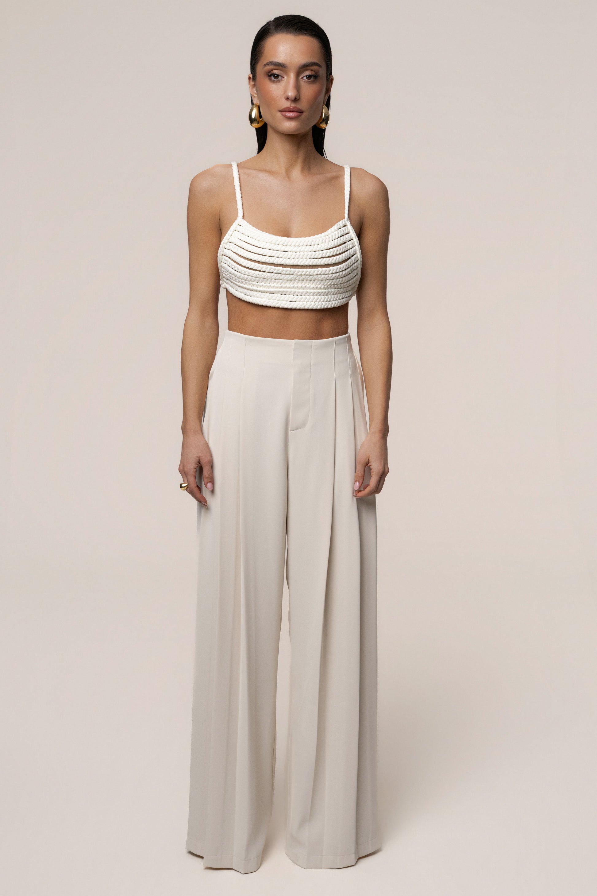 Ivory Sofie Braided Top JLUXLABEL