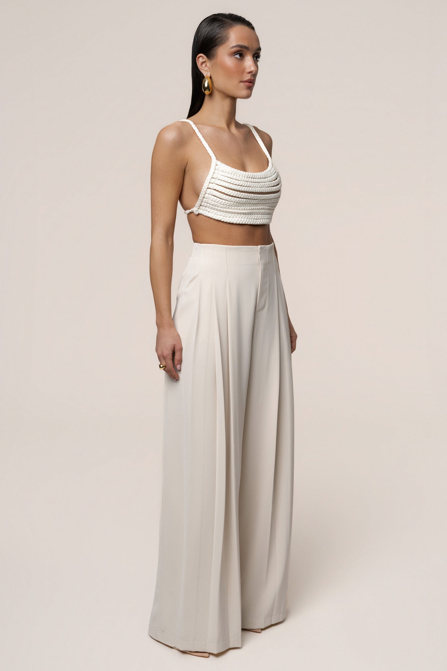 Ivory Sofie Braided Top JLUXLABEL
