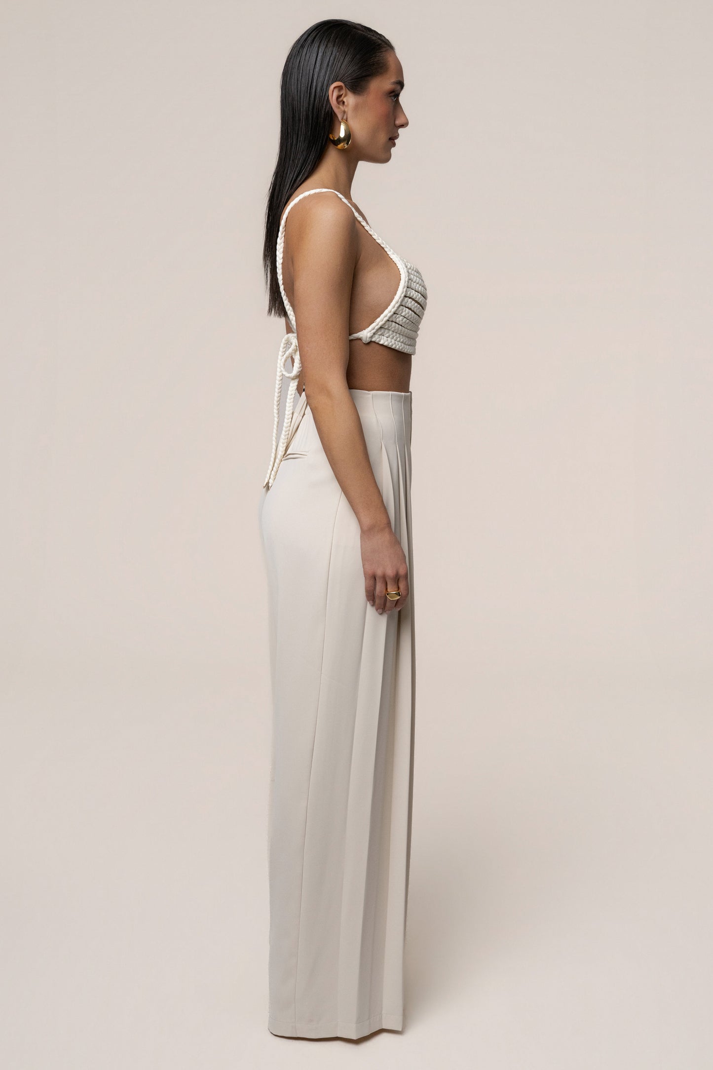 Ivory Sofie Braided Top JLUXLABEL