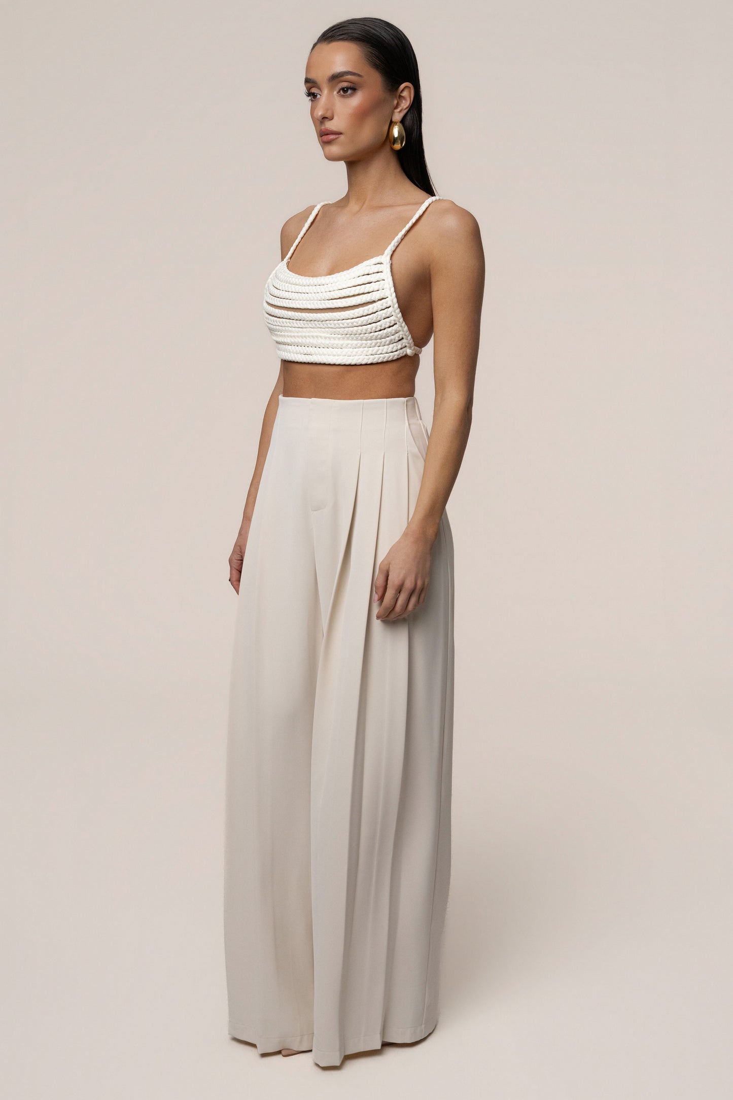 Ivory Sofie Braided Top JLUXLABEL