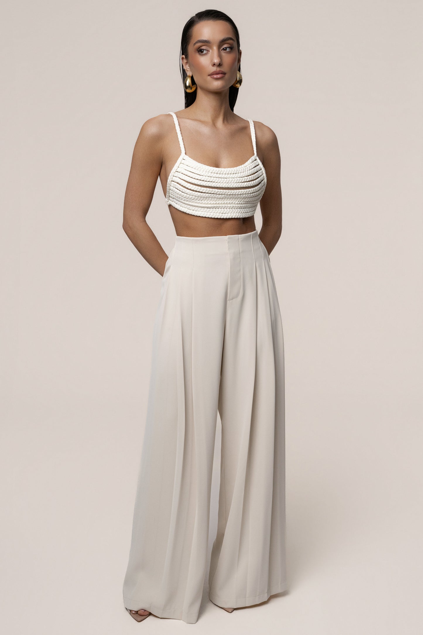Ivory Sofie Braided Top JLUXLABEL
