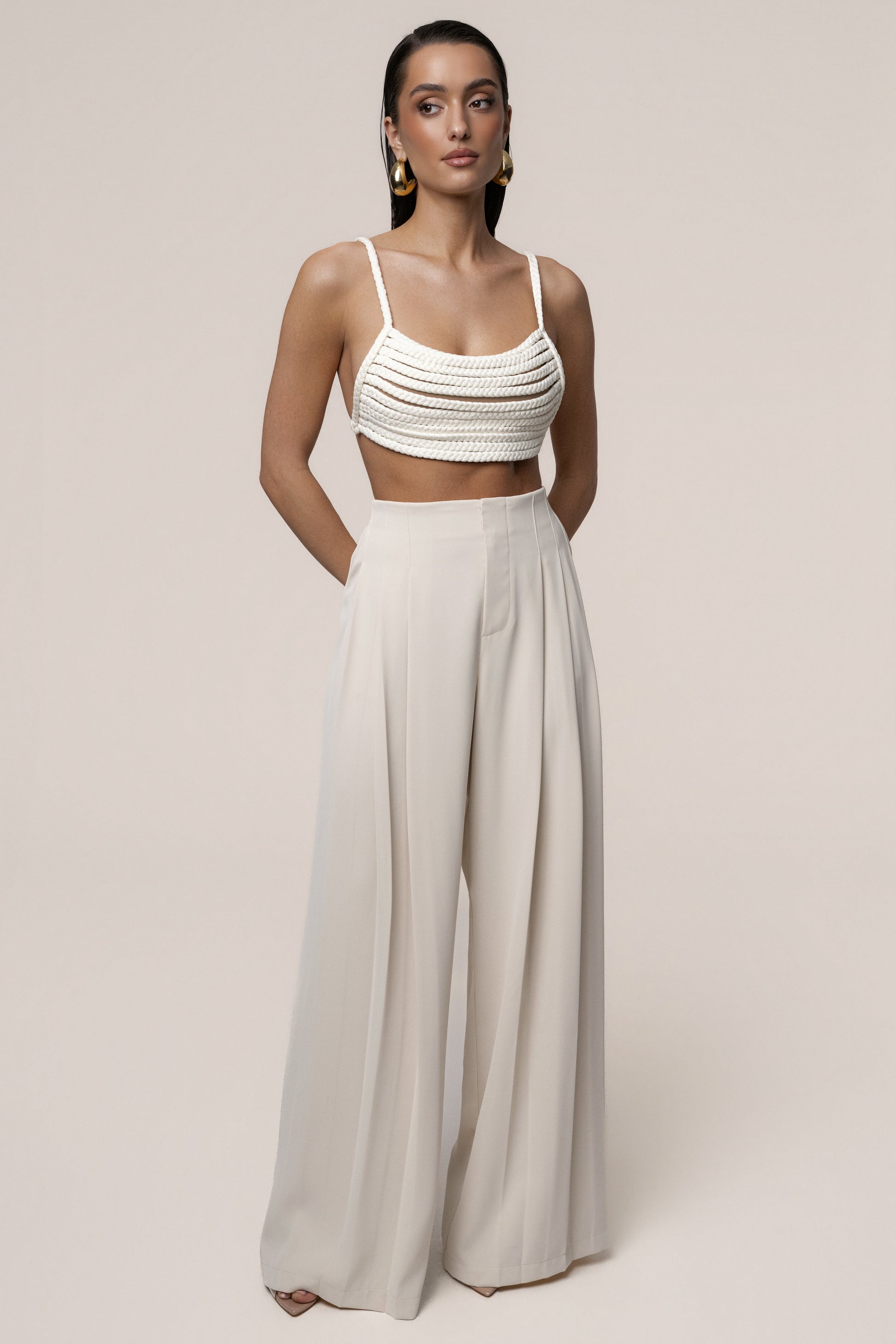 Ivory Sofie Braided Top JLUXLABEL
