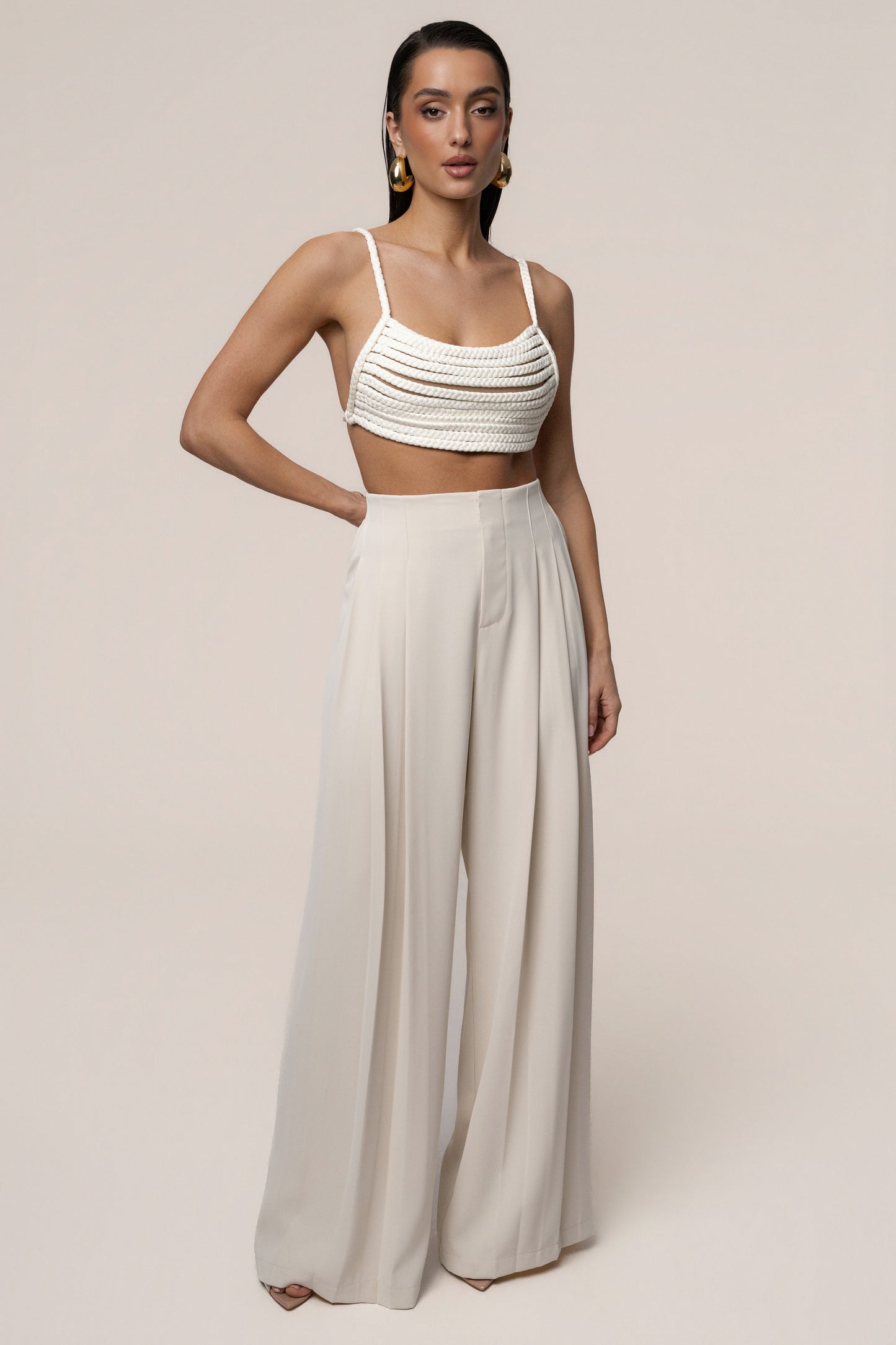 Ivory Sofie Braided Top JLUXLABEL