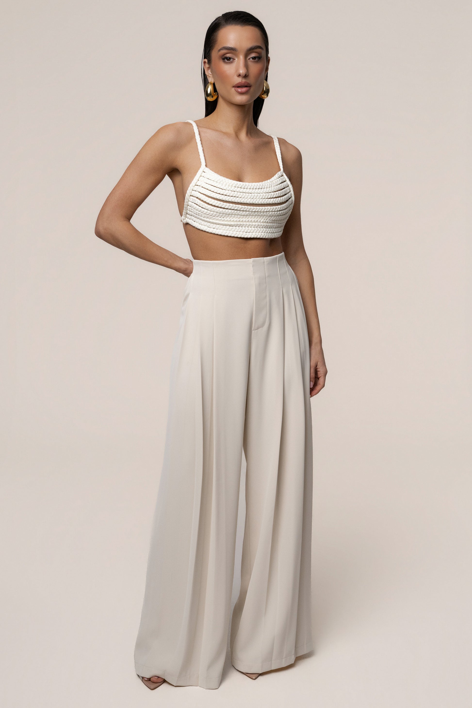 Ivory Sofie Braided Top JLUXLABEL