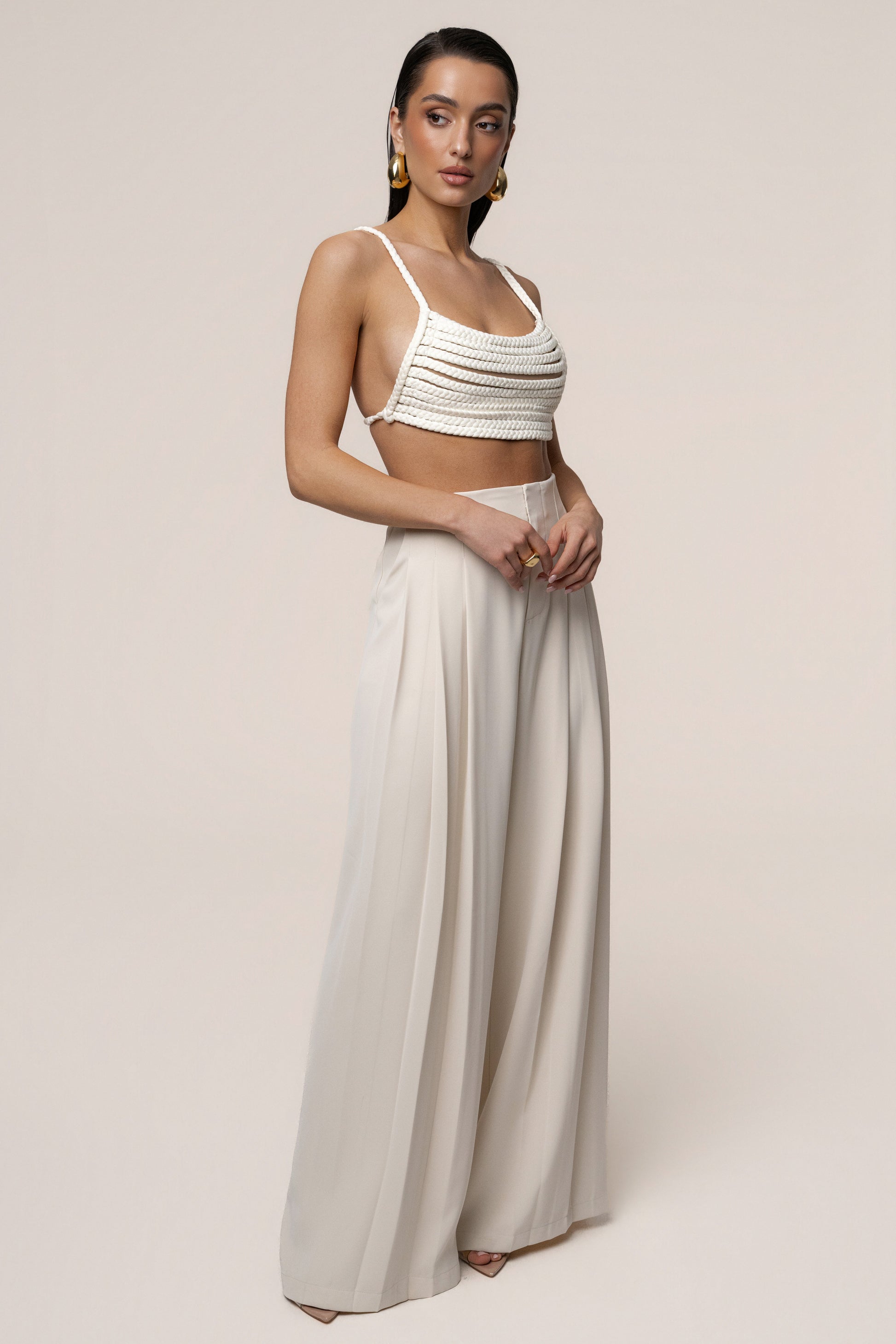 Ivory Sofie Braided Top JLUXLABEL