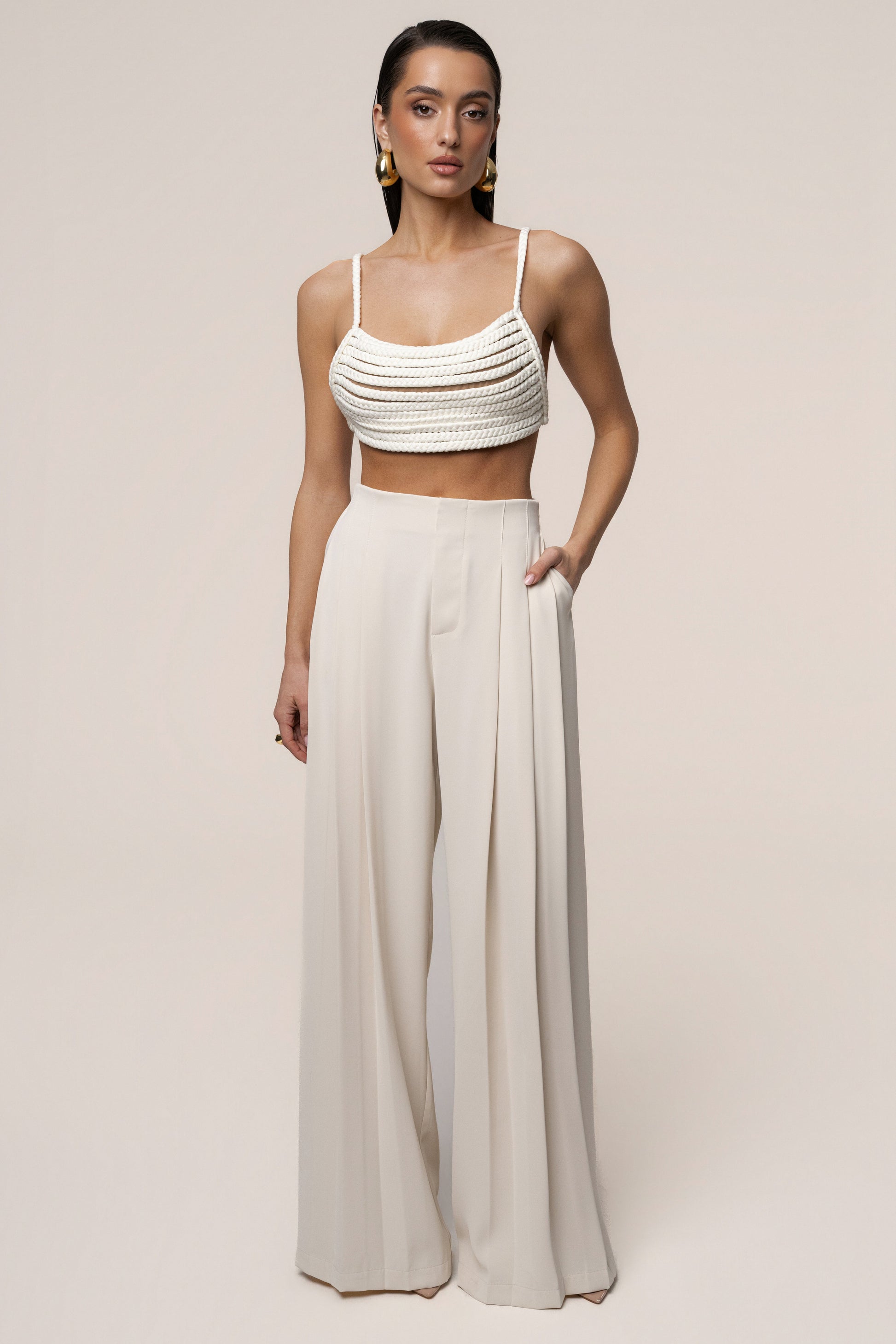 Ivory Sofie Braided Top JLUXLABEL
