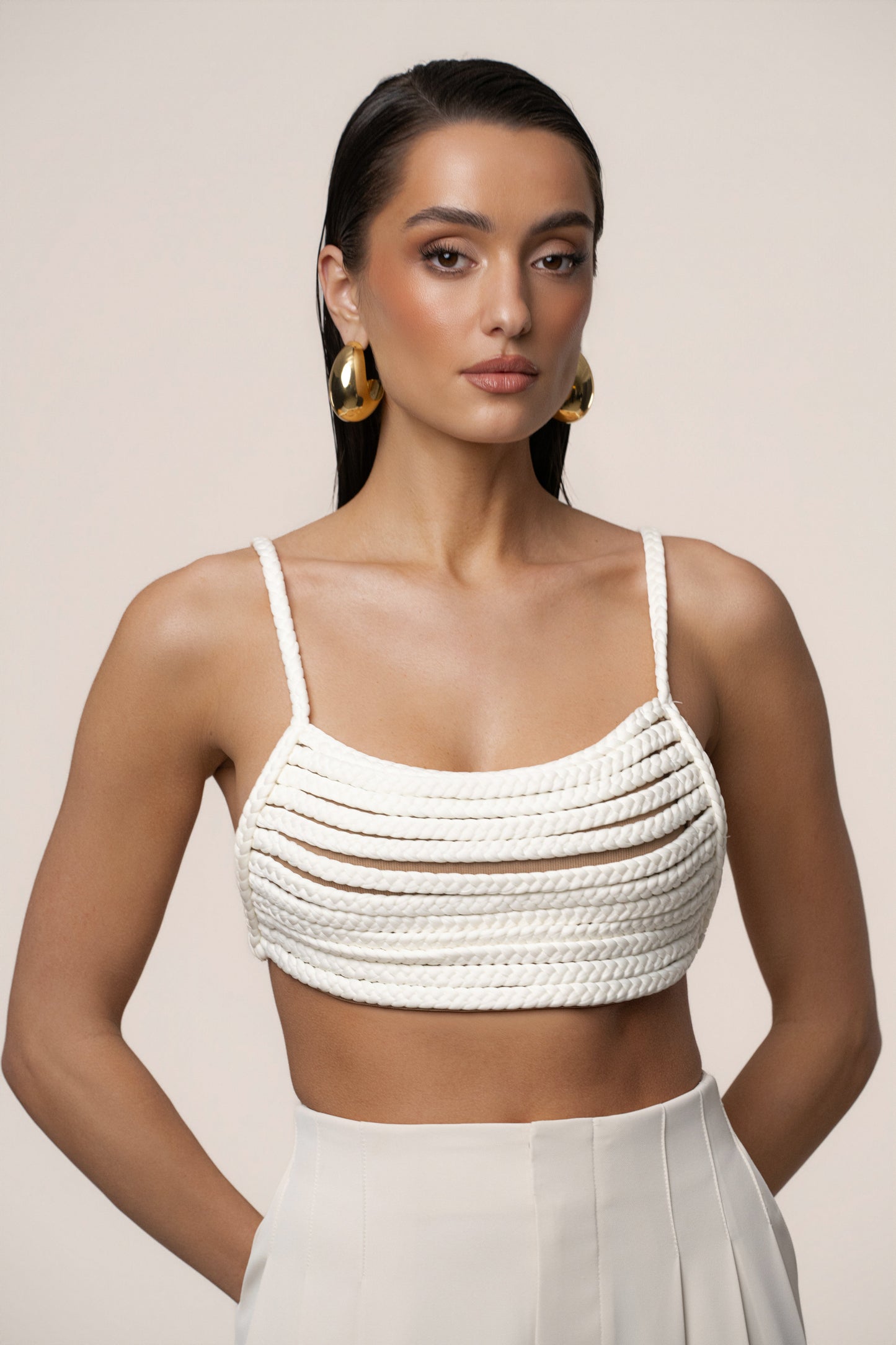 Ivory Sofie Braided Top JLUXLABEL