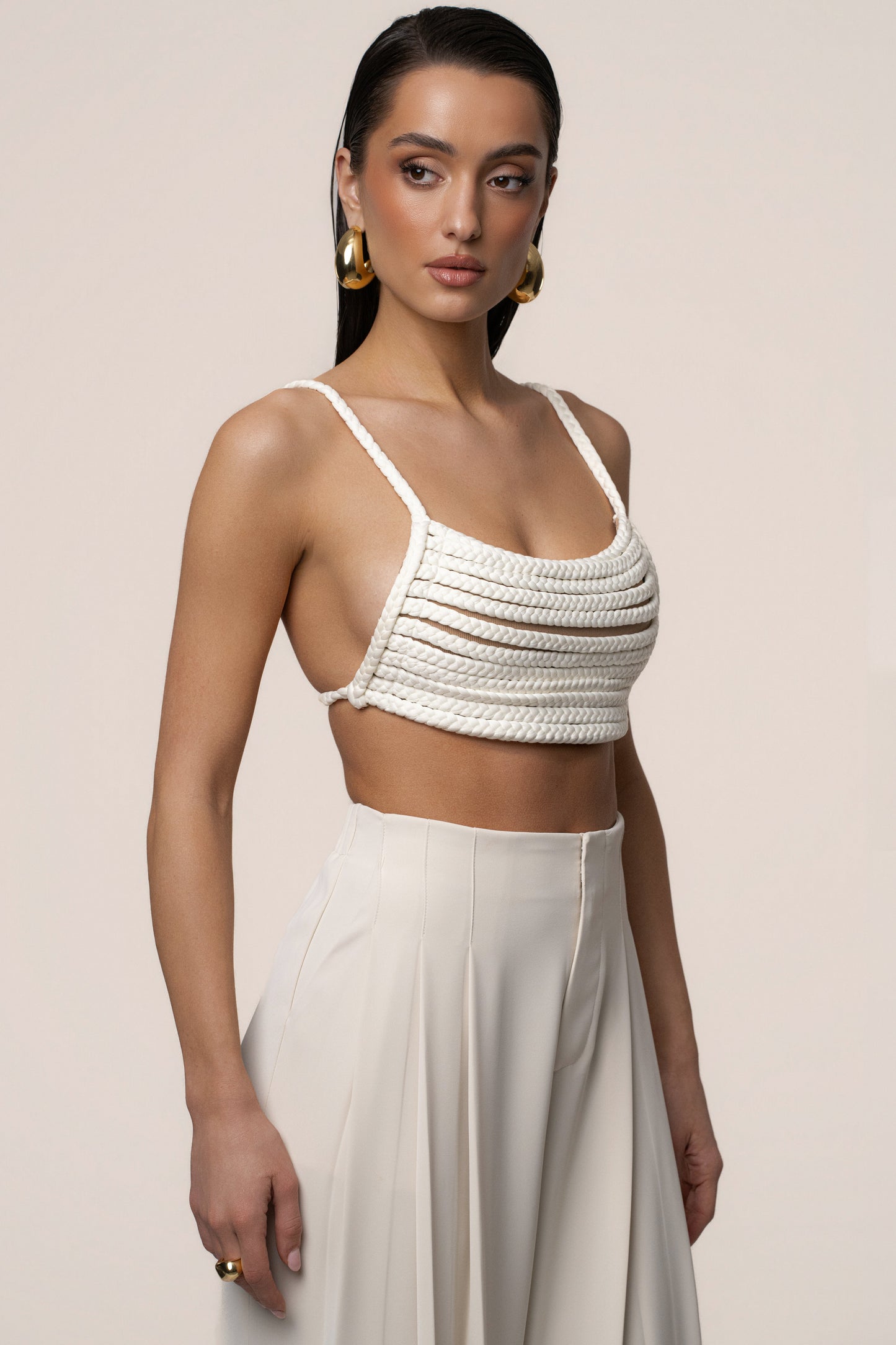 Ivory Sofie Braided Top JLUXLABEL