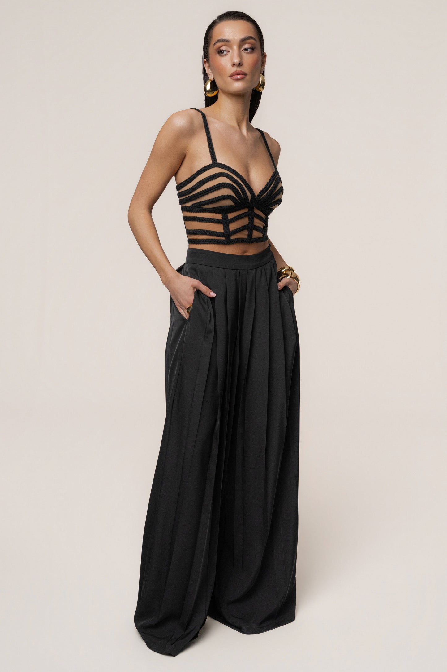Black Serenity Bay Top JLUXLABEL