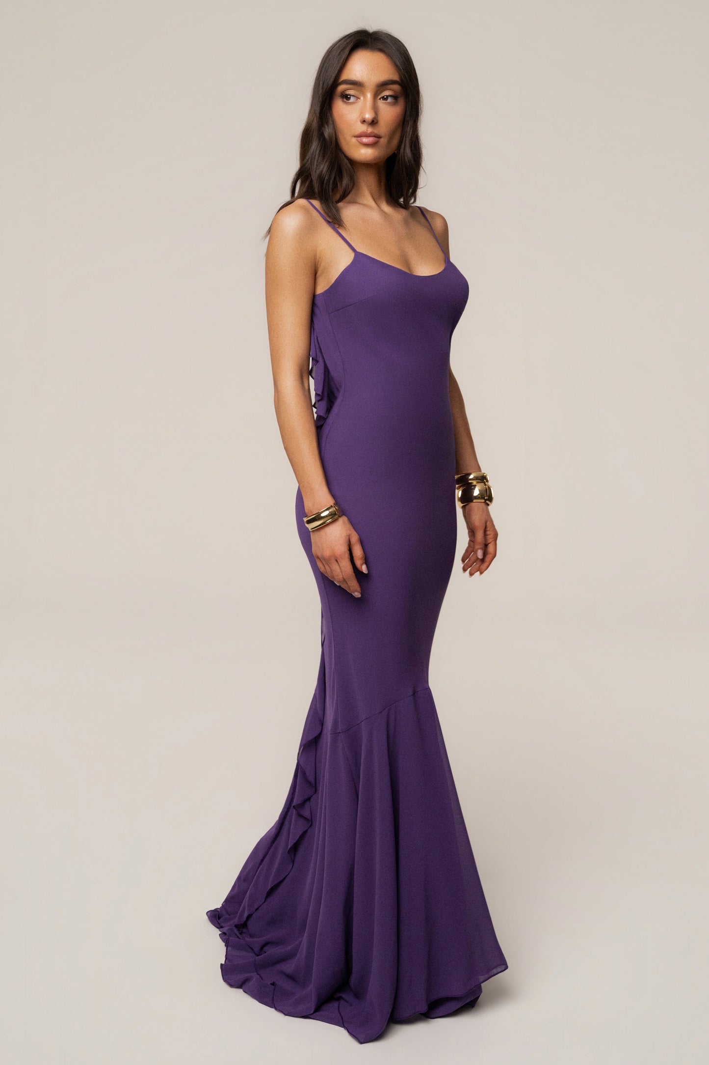 Purple Midnight Romance Maxi Dress JLUXLABEL