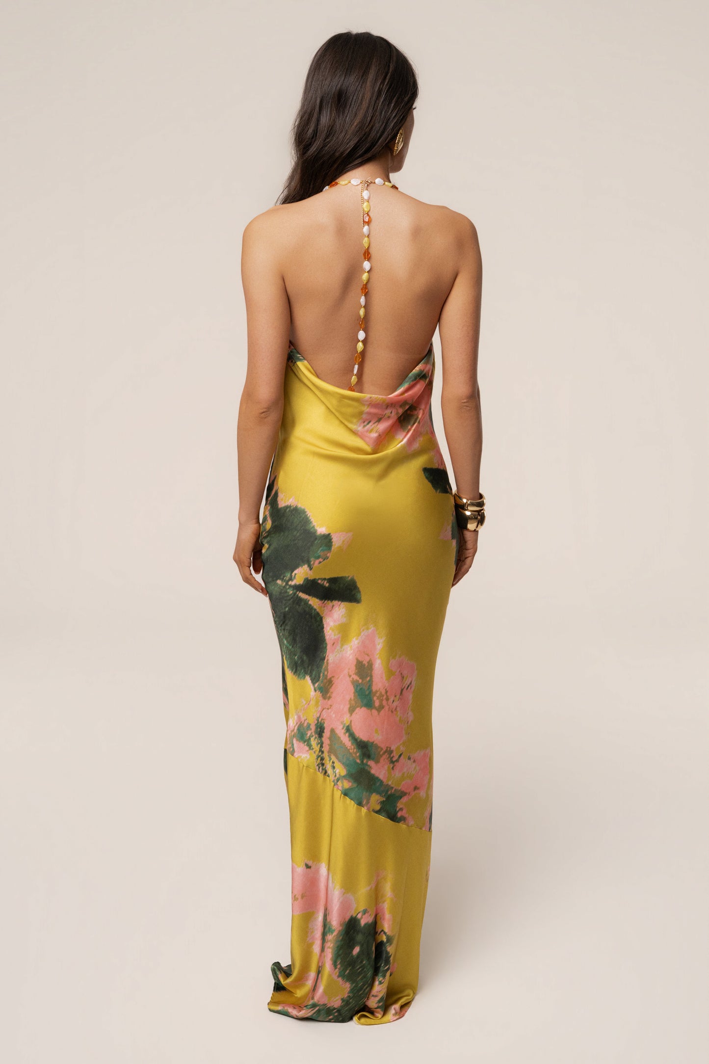 PRE-ORDER Yellow Print Bethani Maxi Dress NEWFASHIONEDGE