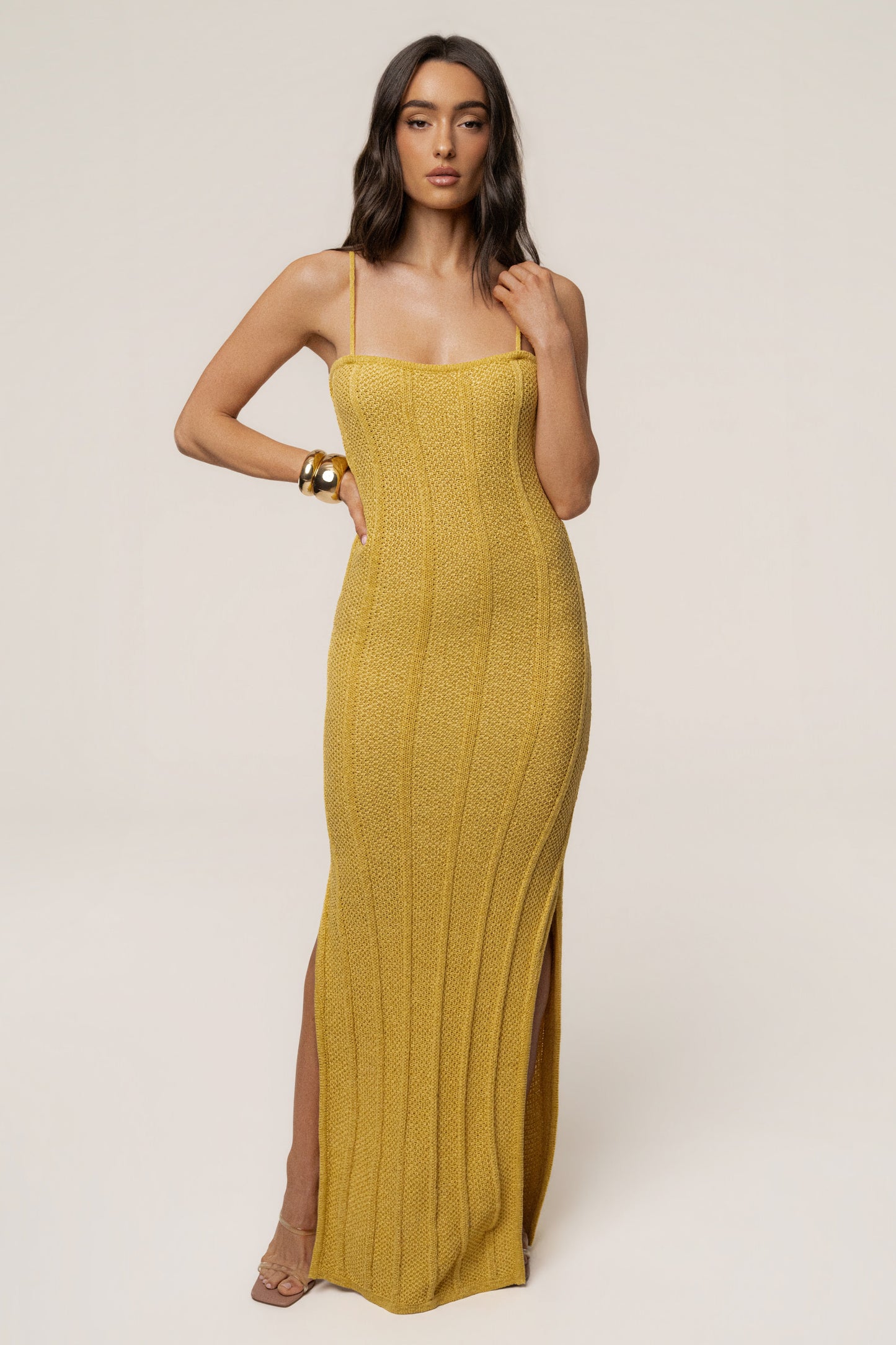 Yellow Cabana Views Crochet Dress JLUXLABEL