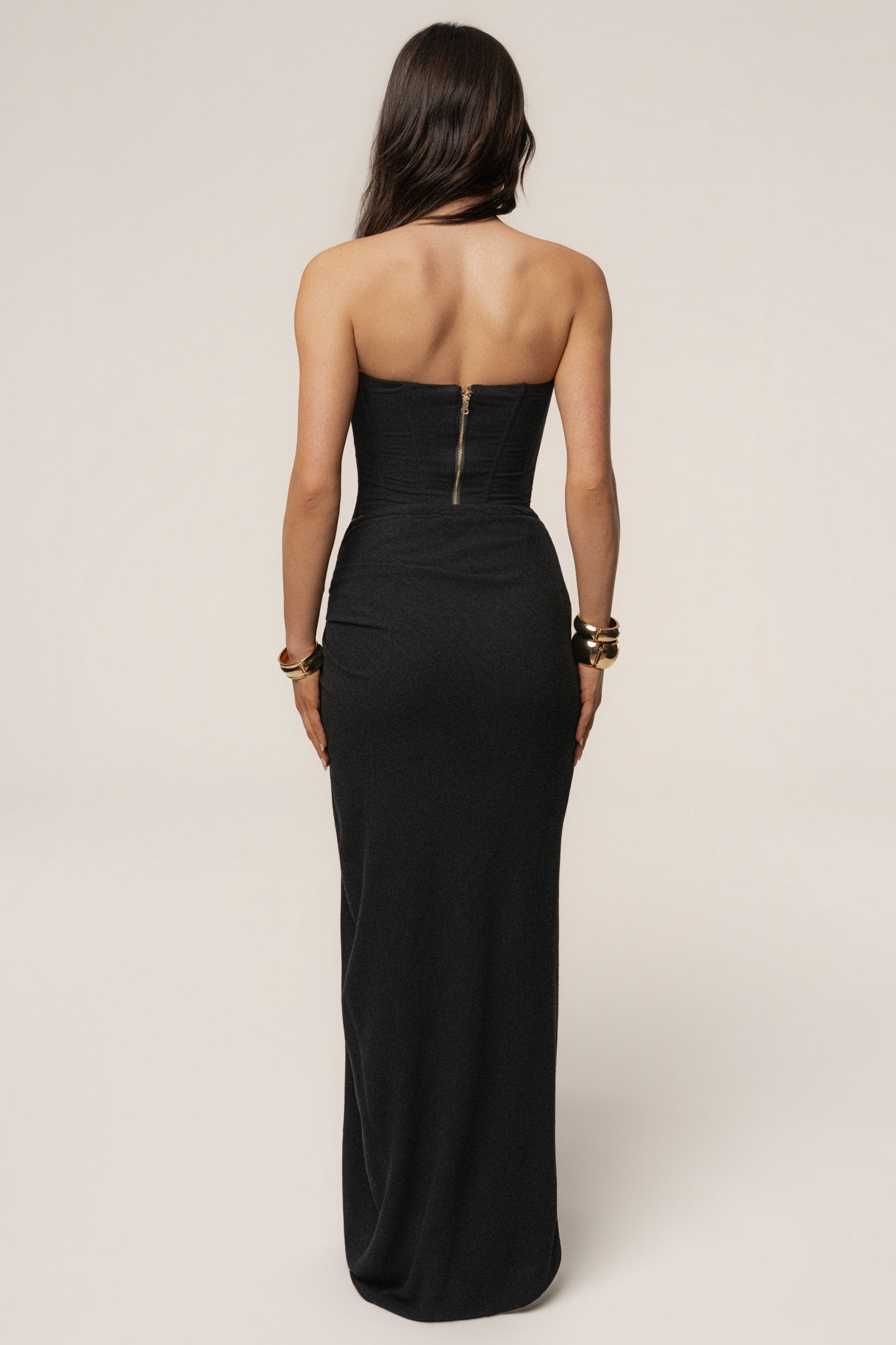 Black Fenix Reversible Linen Corset JLUXLABEL