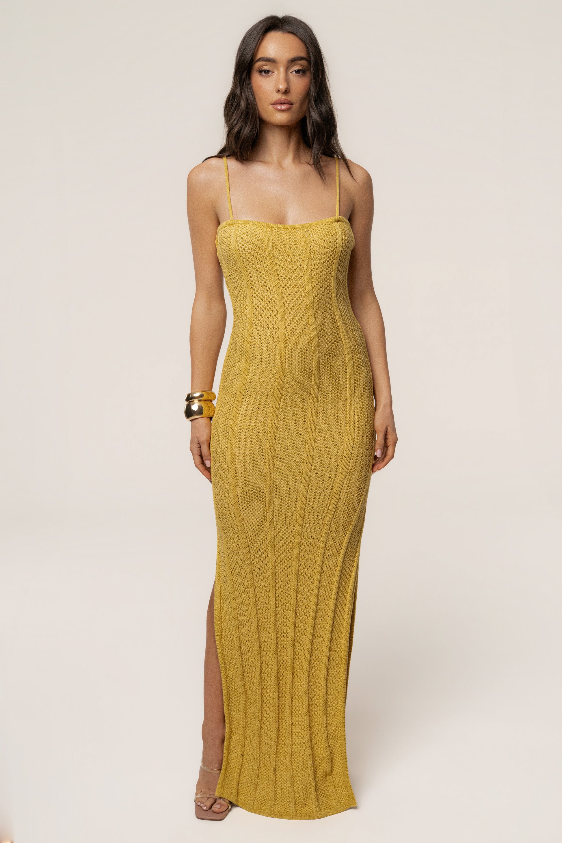 Yellow Cabana Views Crochet Dress JLUXLABEL