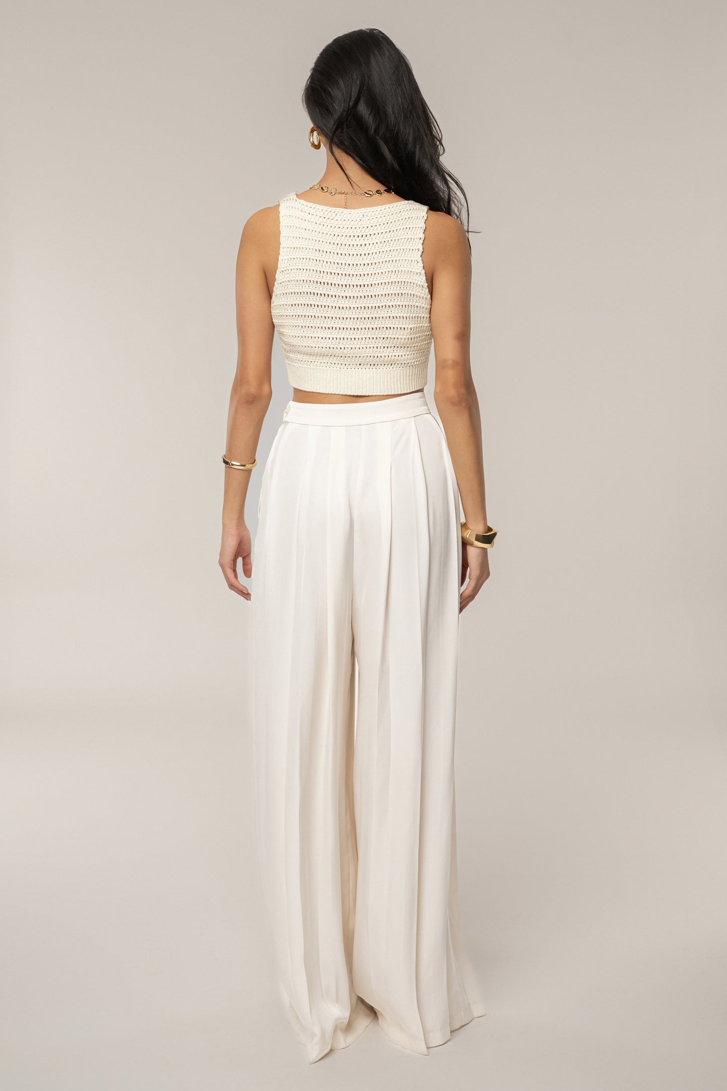 Ivory Salmah Crochet Top JLUXLABEL