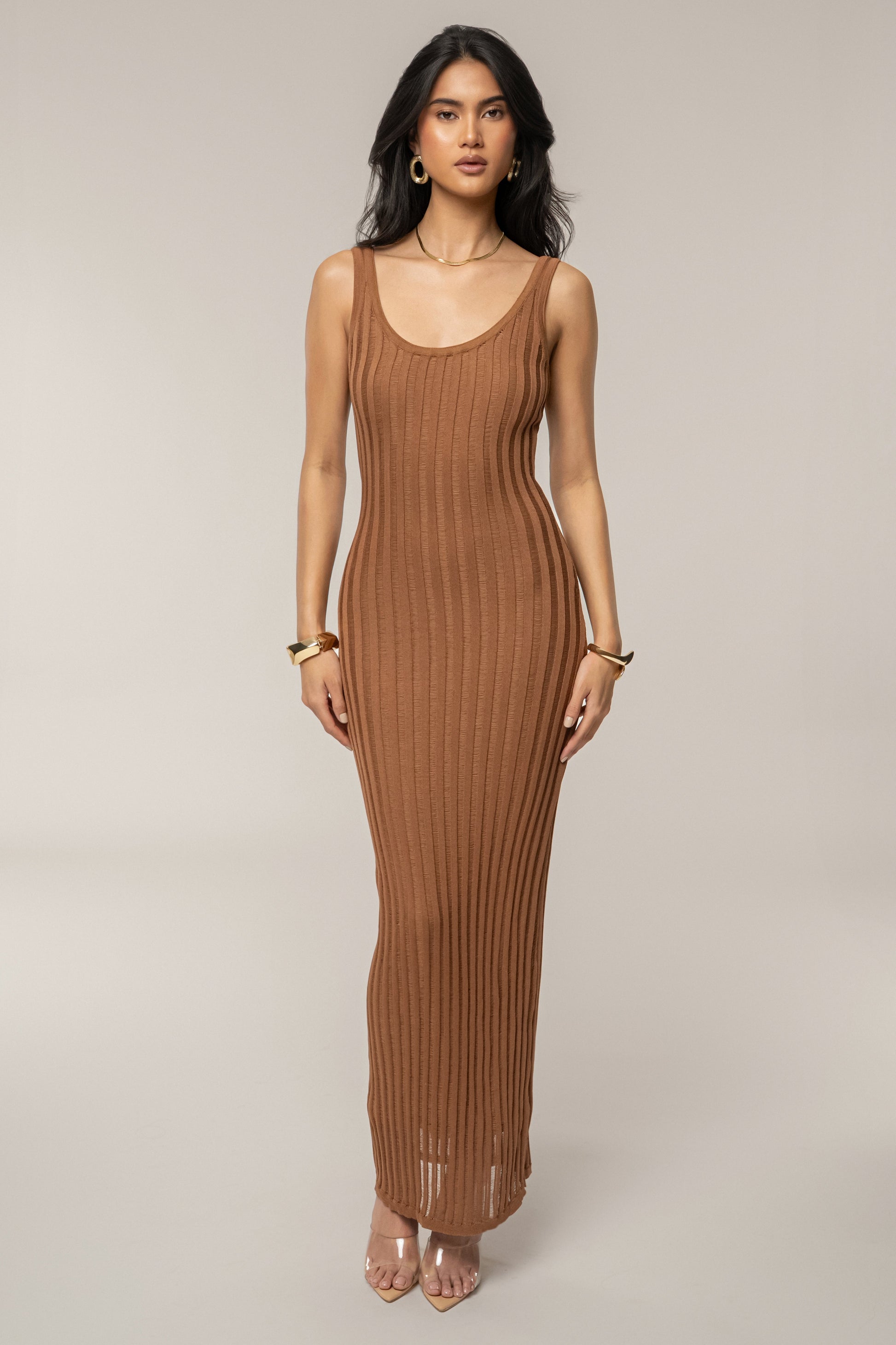 Pecan Beverly Hills Maxi Dress JLUXLABEL
