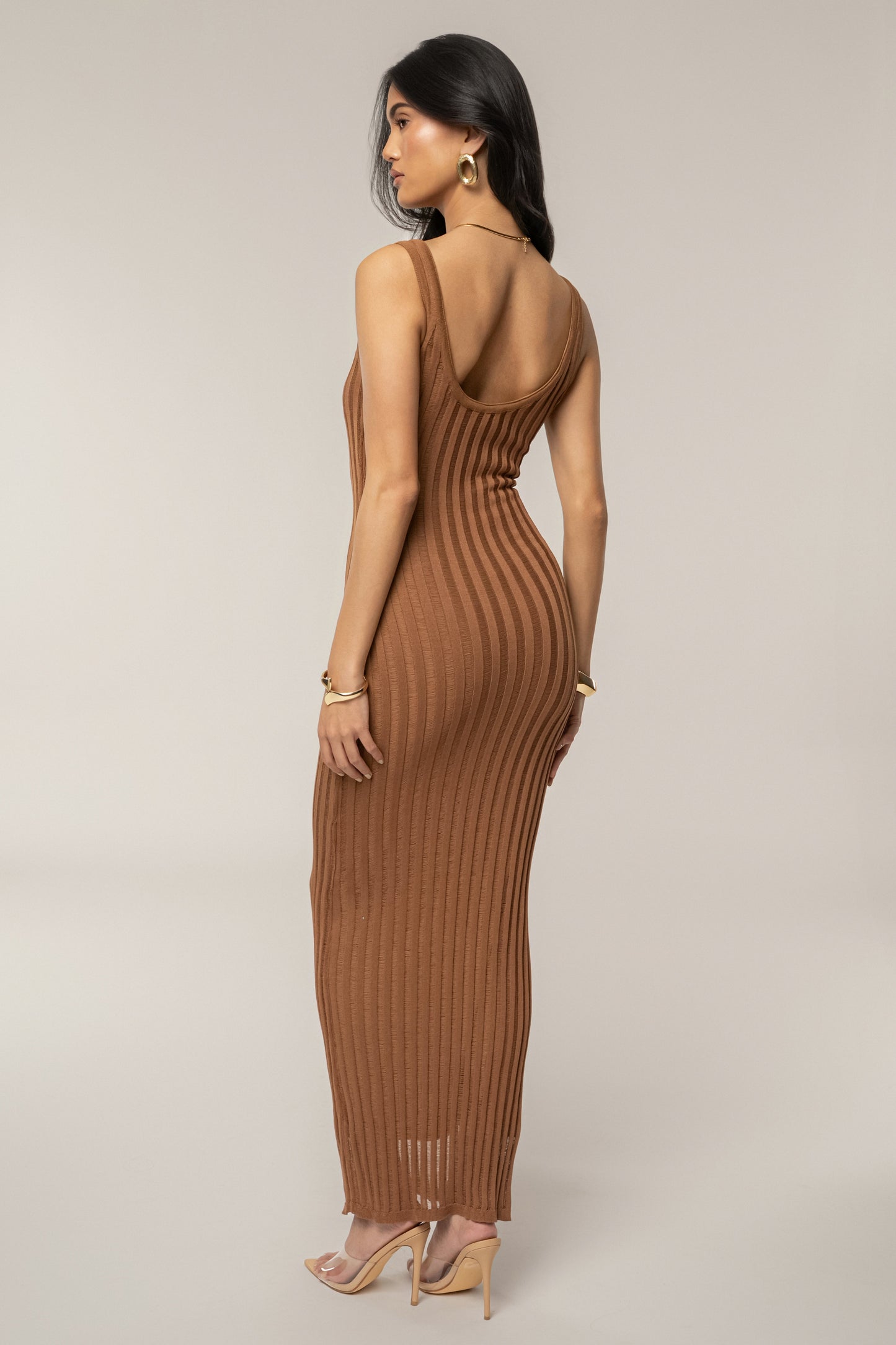 Pecan Beverly Hills Maxi Dress JLUXLABEL