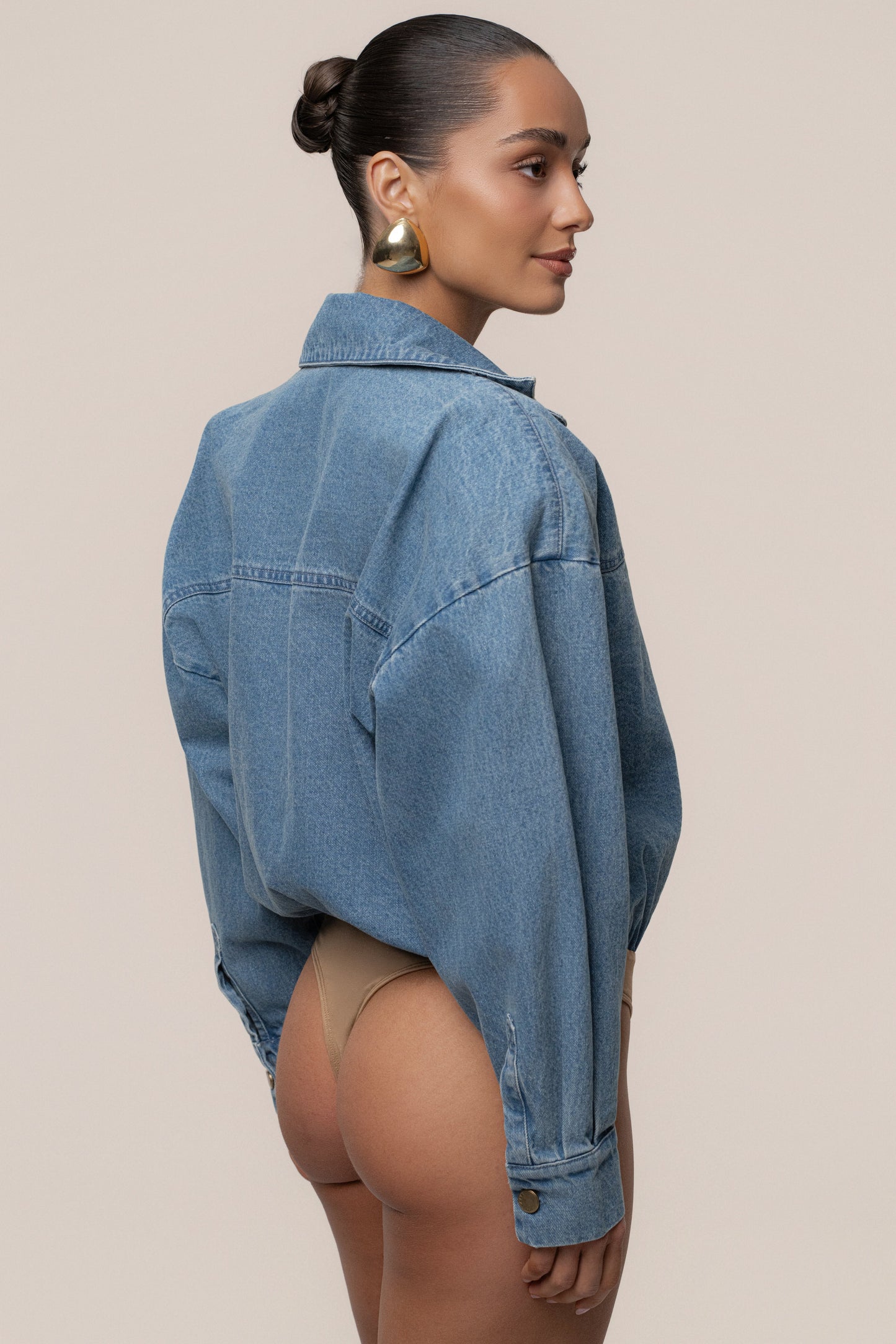 Denim Unstoppable Bodysuit JLUXLABEL