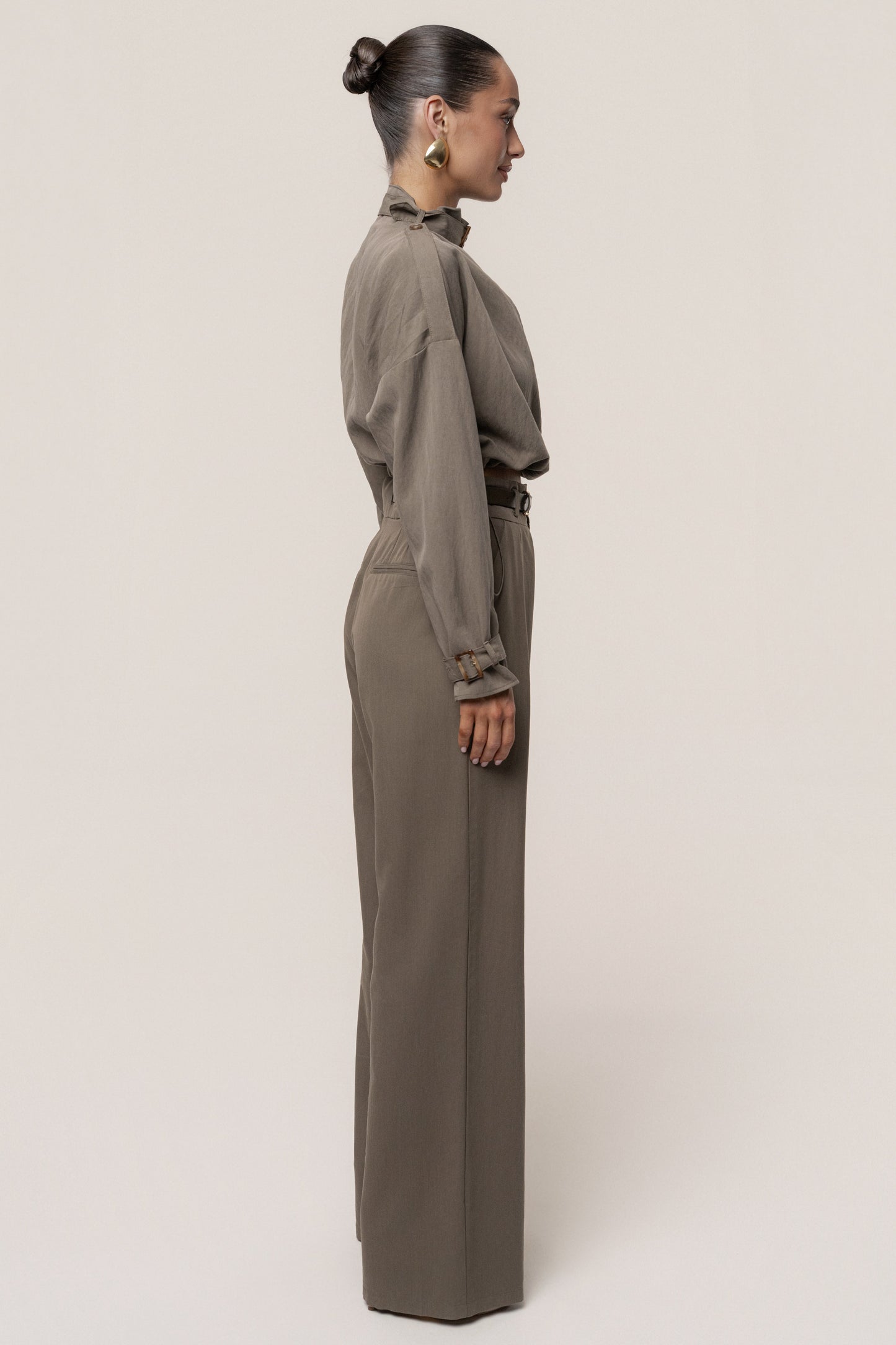 Dark Taupe Wanderlust Crop Top JLUXLABEL