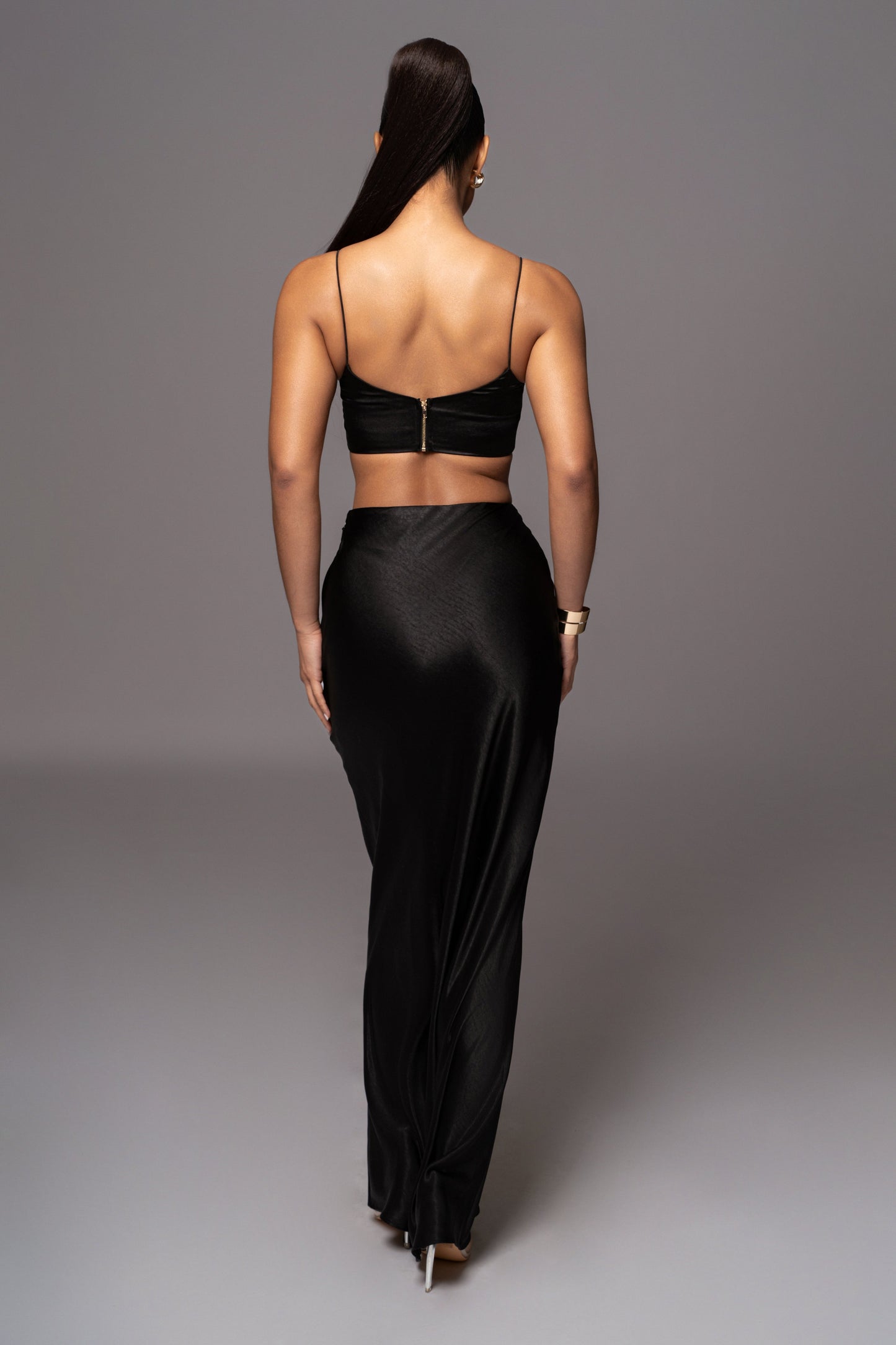Black Isella 2-Piece Skirt Set JLUXLABEL