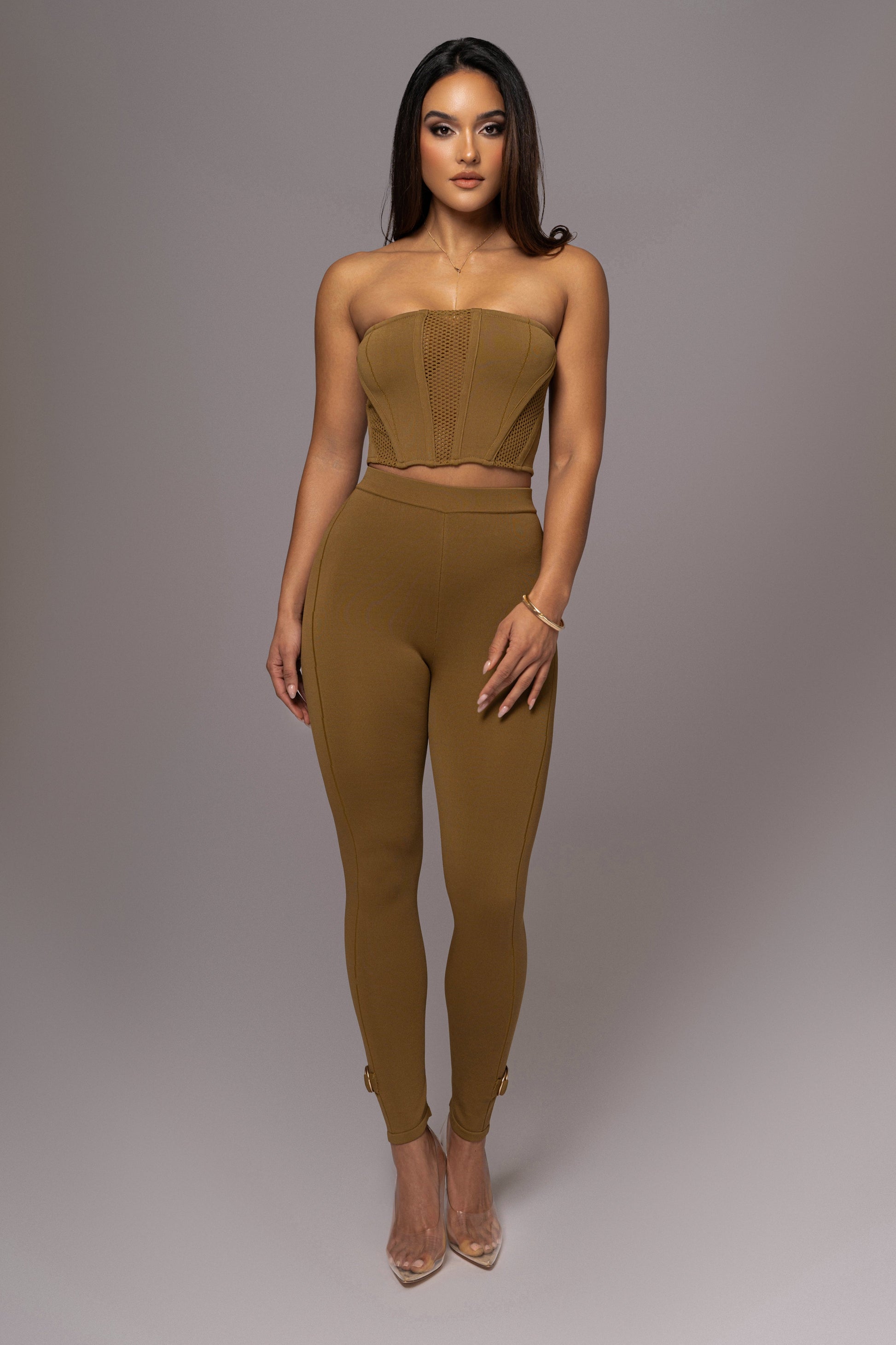 Olive Freda Knit Bustier JLUXLABEL