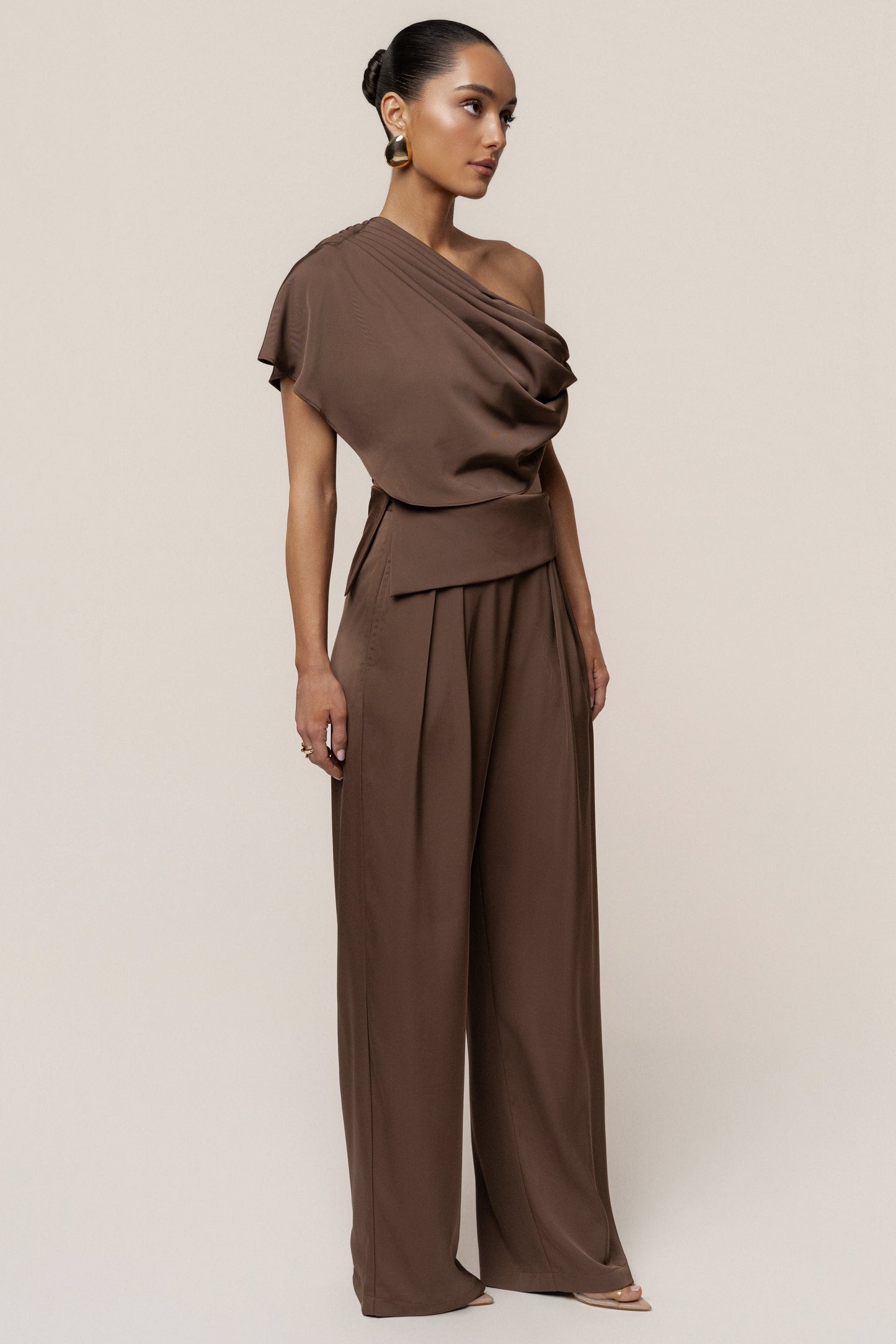 Chocolate Executive Trousers JLUXLABEL