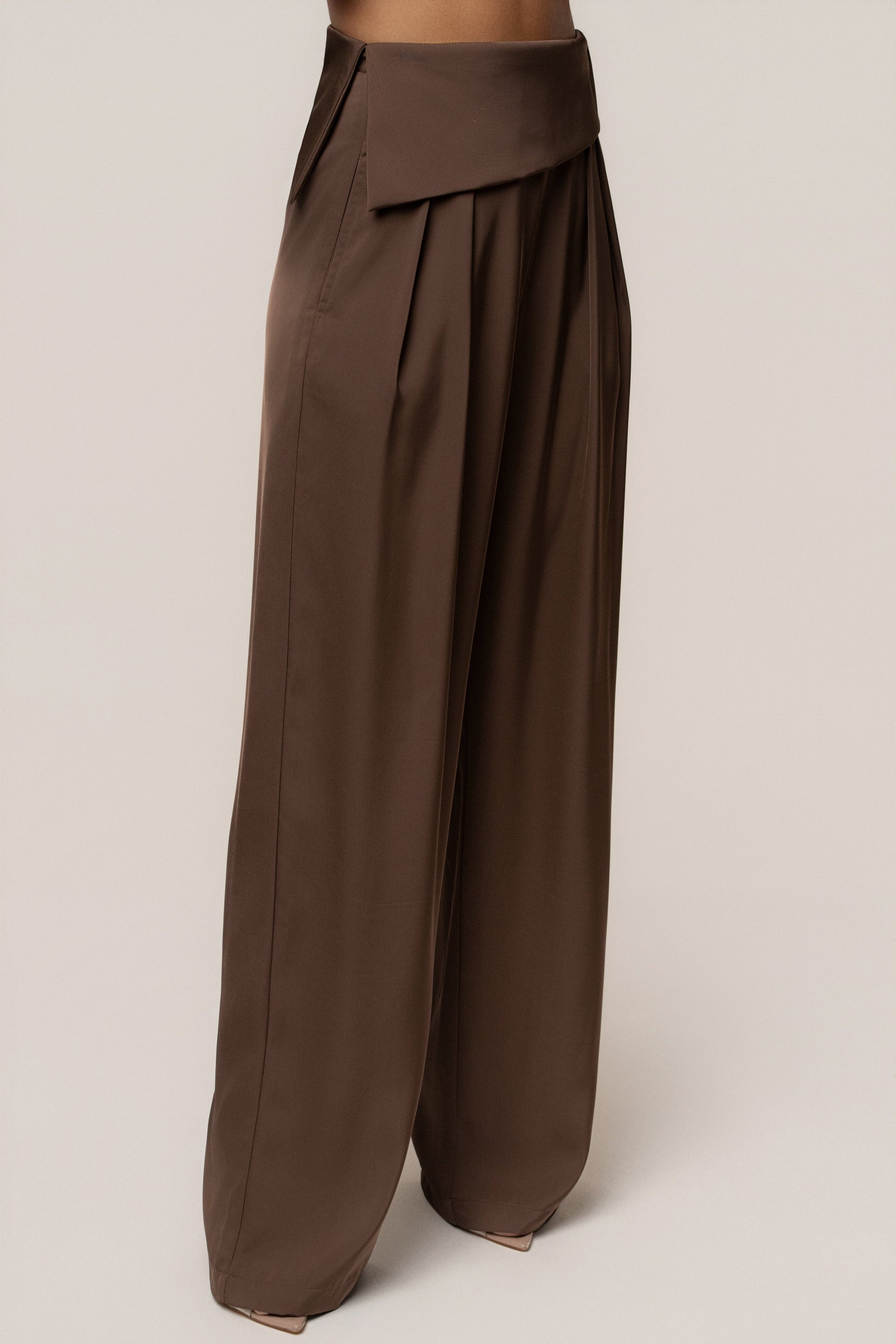 Chocolate Executive Trousers JLUXLABEL