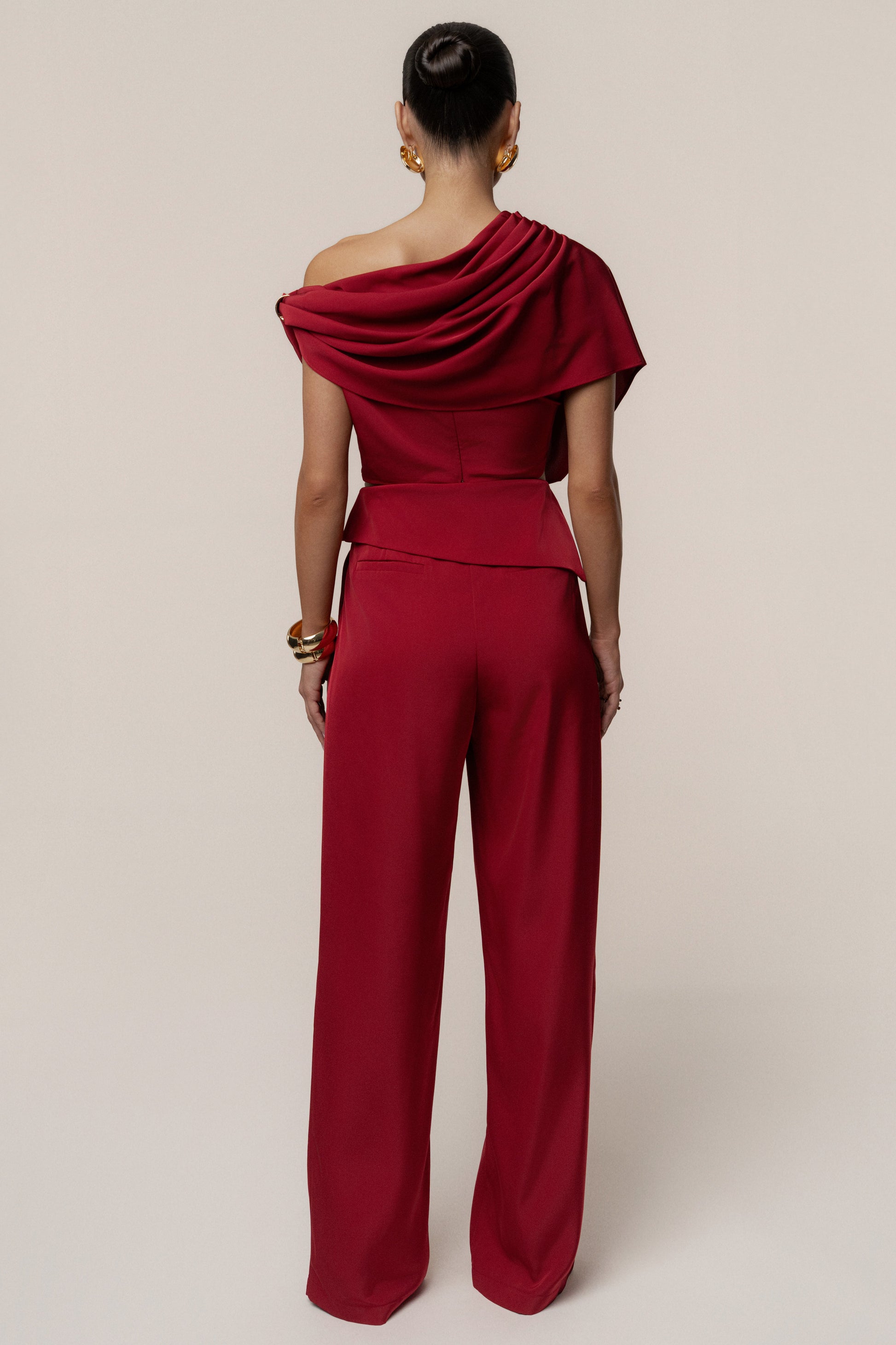 Red Executive Trousers JLUXLABEL