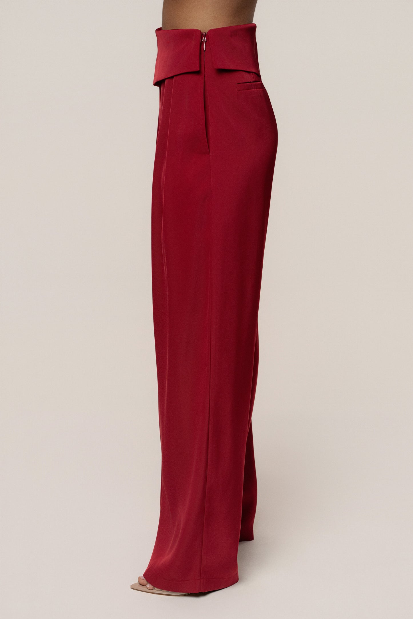 Red Executive Trousers JLUXLABEL