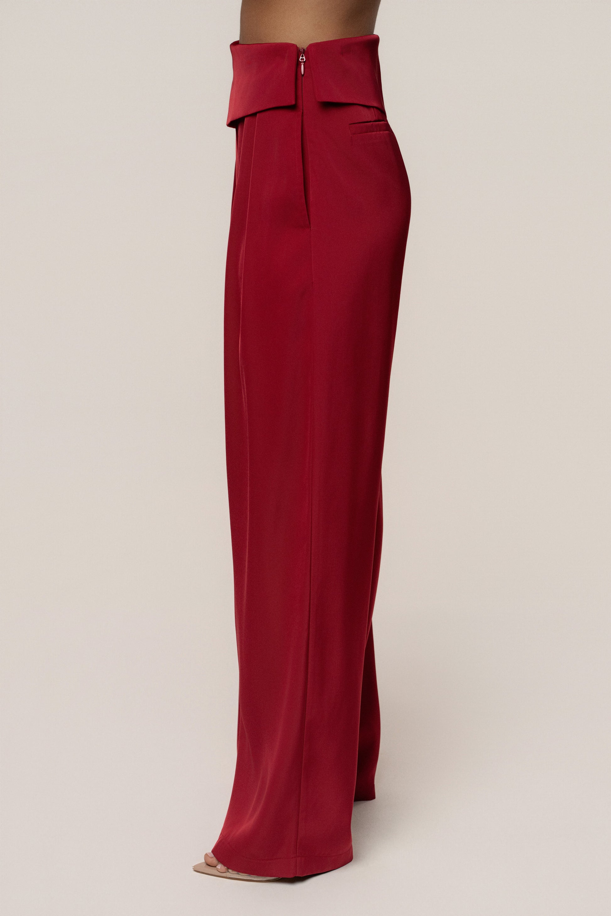 Red Executive Trousers JLUXLABEL
