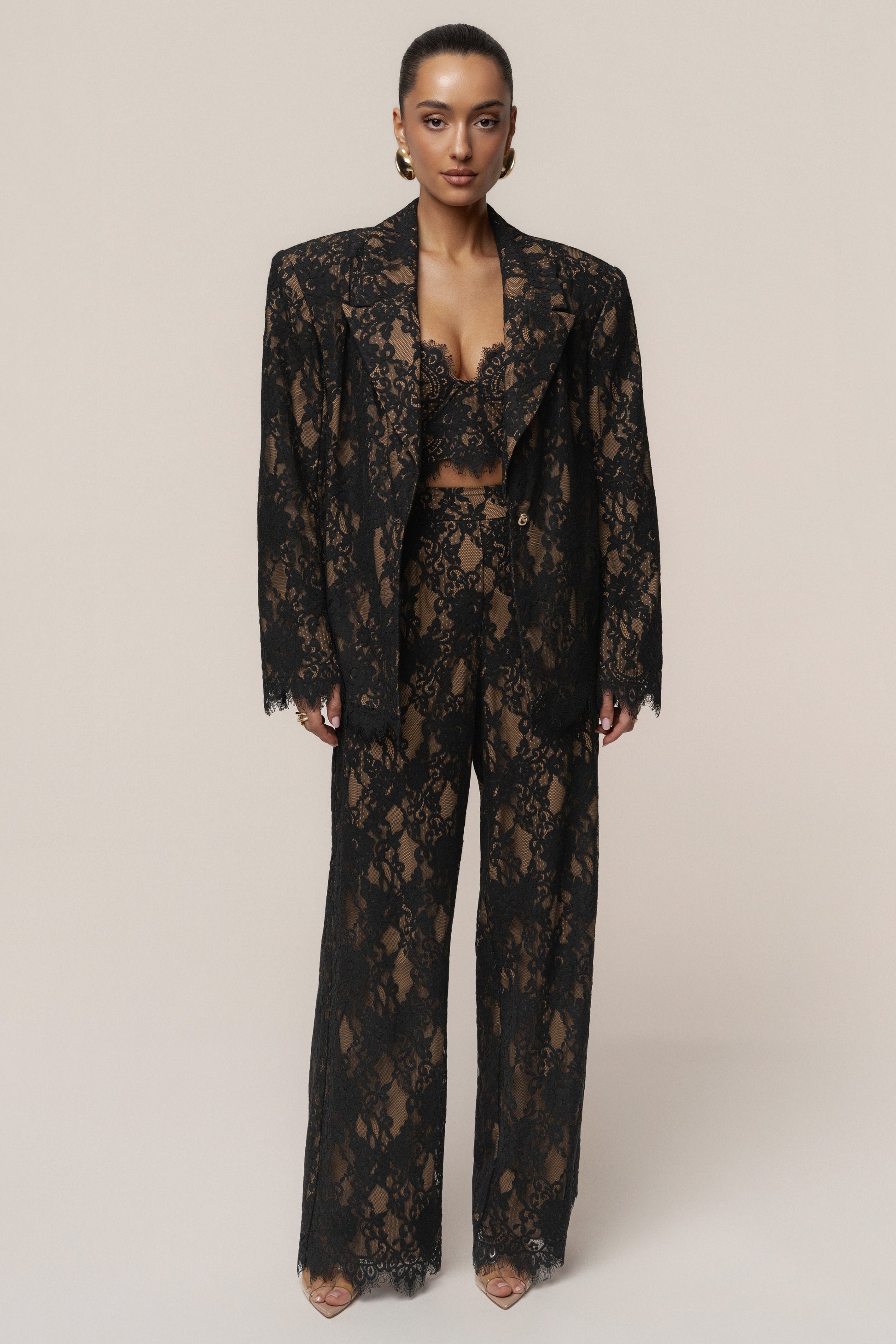 PRE-ORDER Black Forever Crush Lace Top NEWFASHIONEDGE