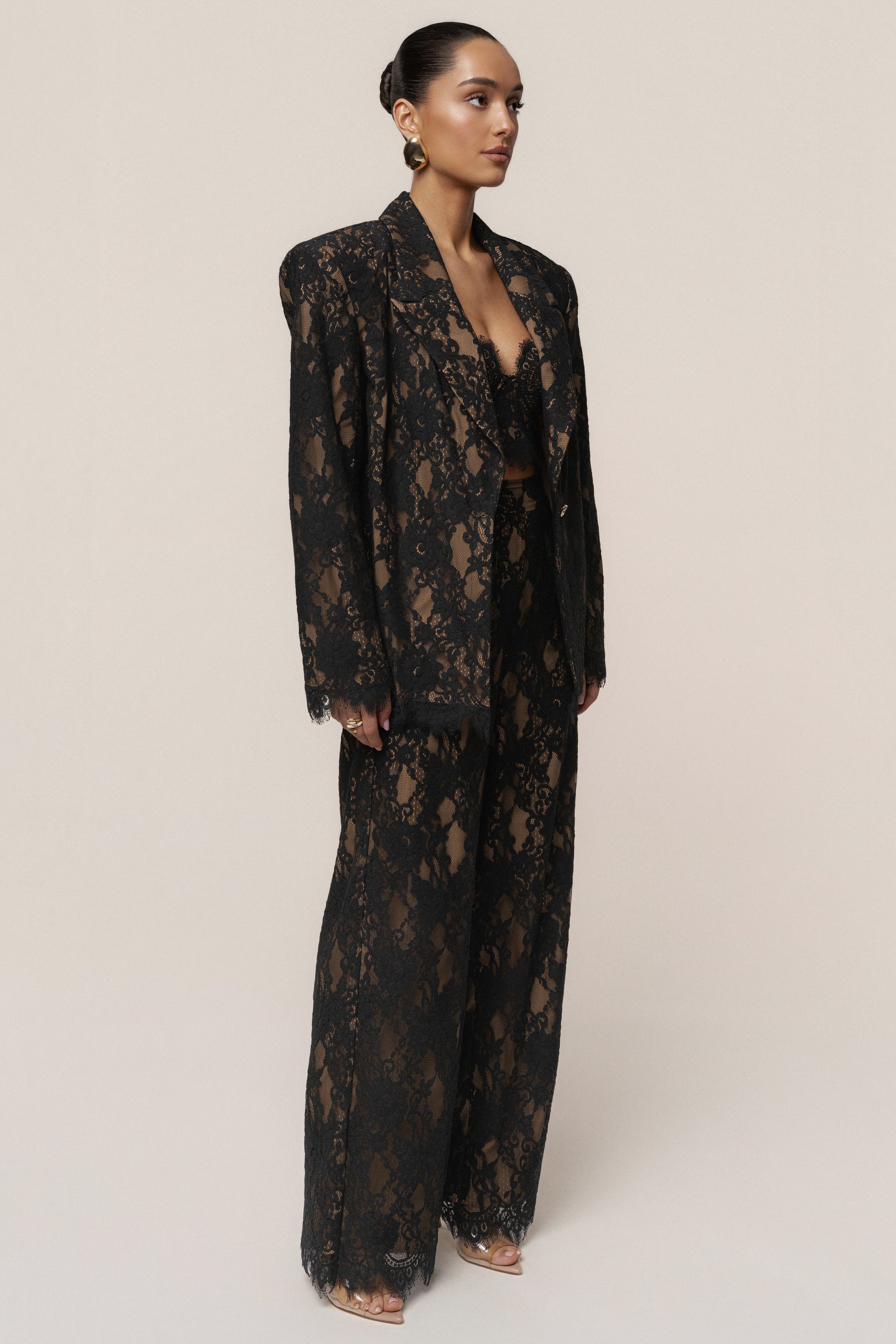 PRE-ORDER Black Forever Crush Lace Pant NEWFASHIONEDGE
