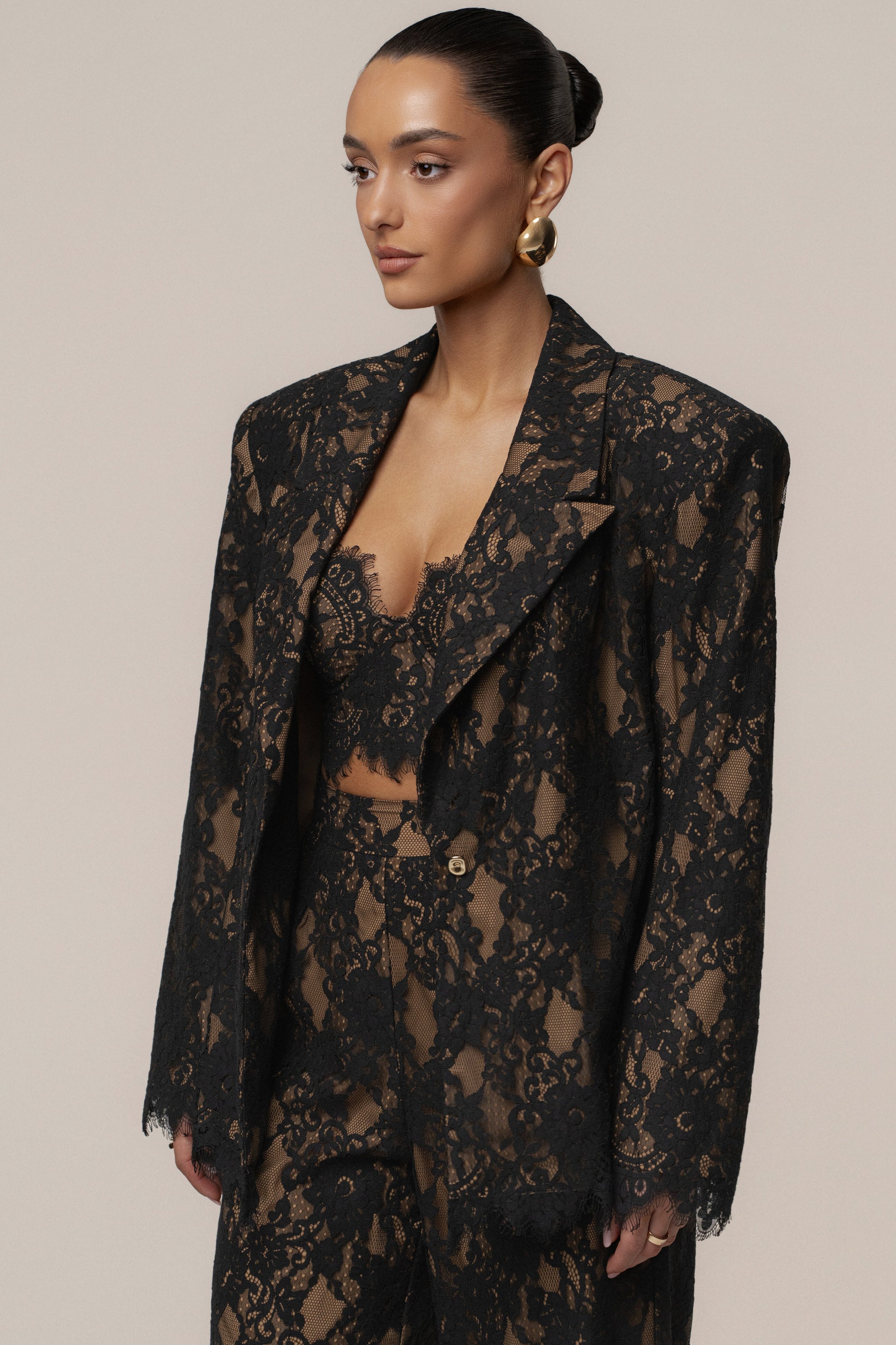 PRE-ORDER Black Forever Crush Lace Top NEWFASHIONEDGE