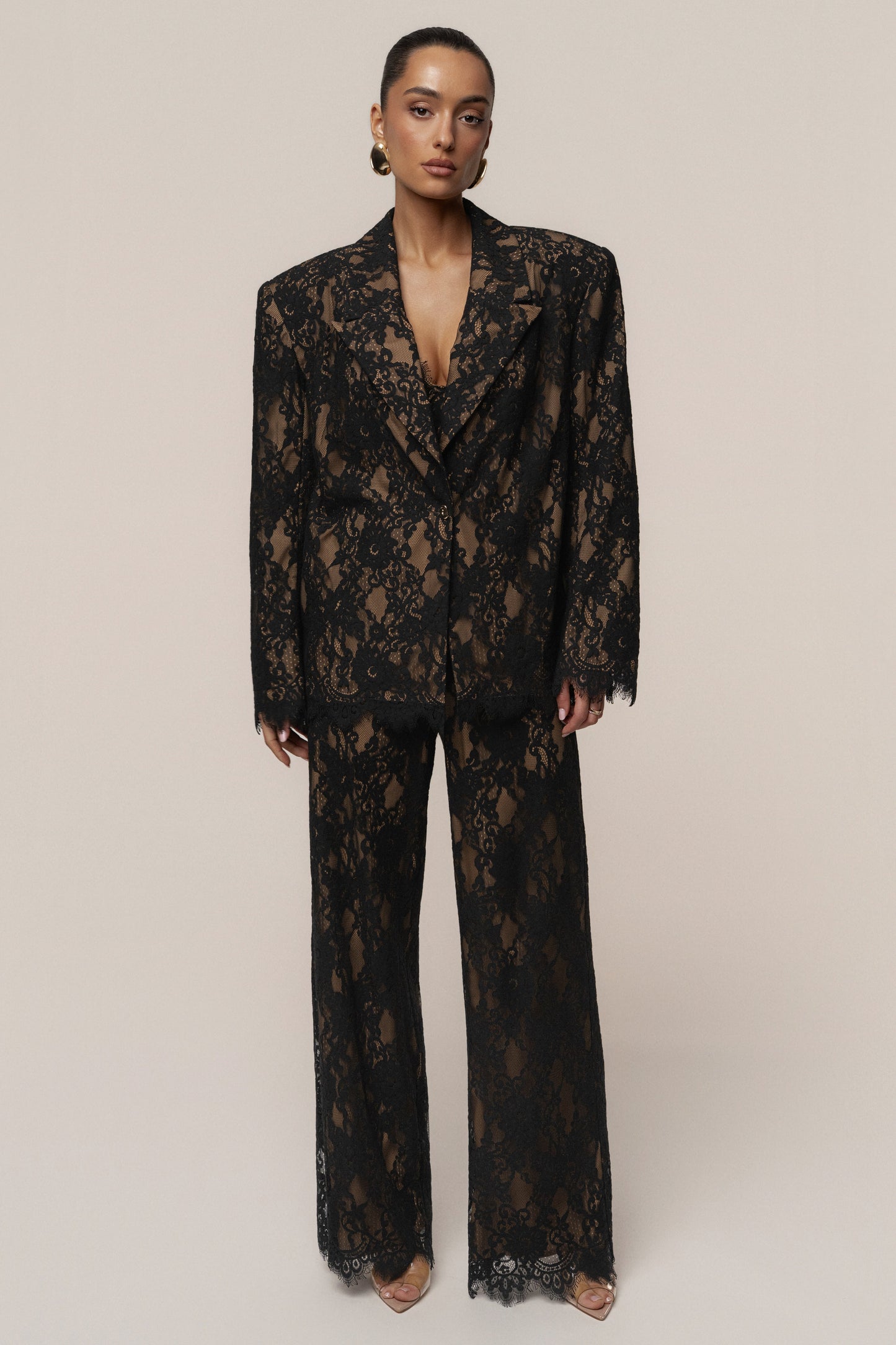 PRE-ORDER Black Forever Crush Lace Pant NEWFASHIONEDGE