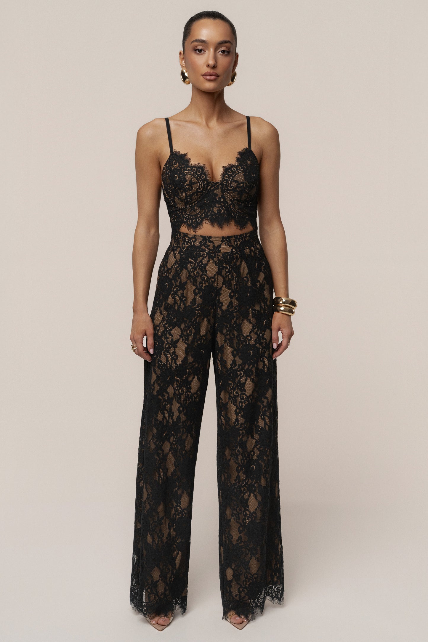 PRE-ORDER Black Forever Crush Lace Pant NEWFASHIONEDGE