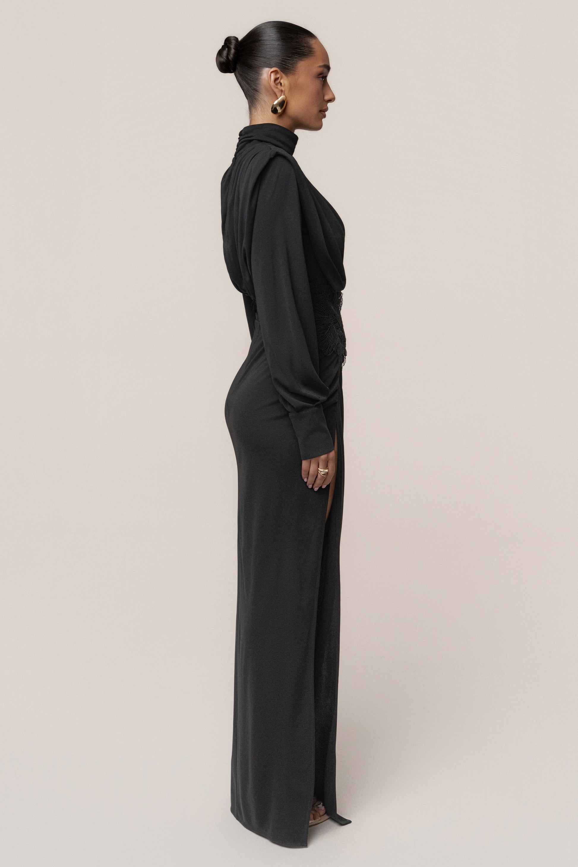Black Radiance Maxi Gown JLUXLABEL