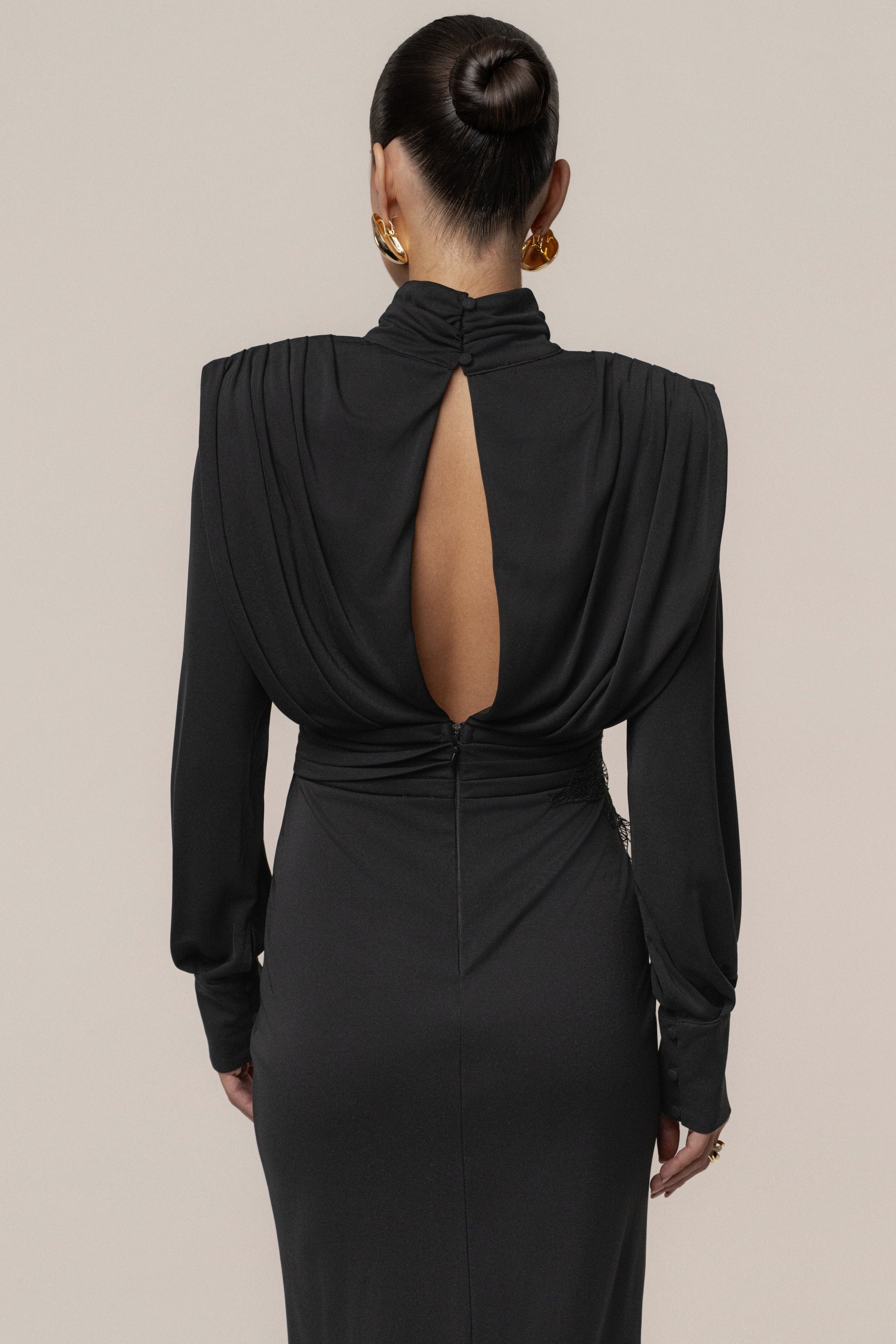Black Radiance Maxi Gown JLUXLABEL