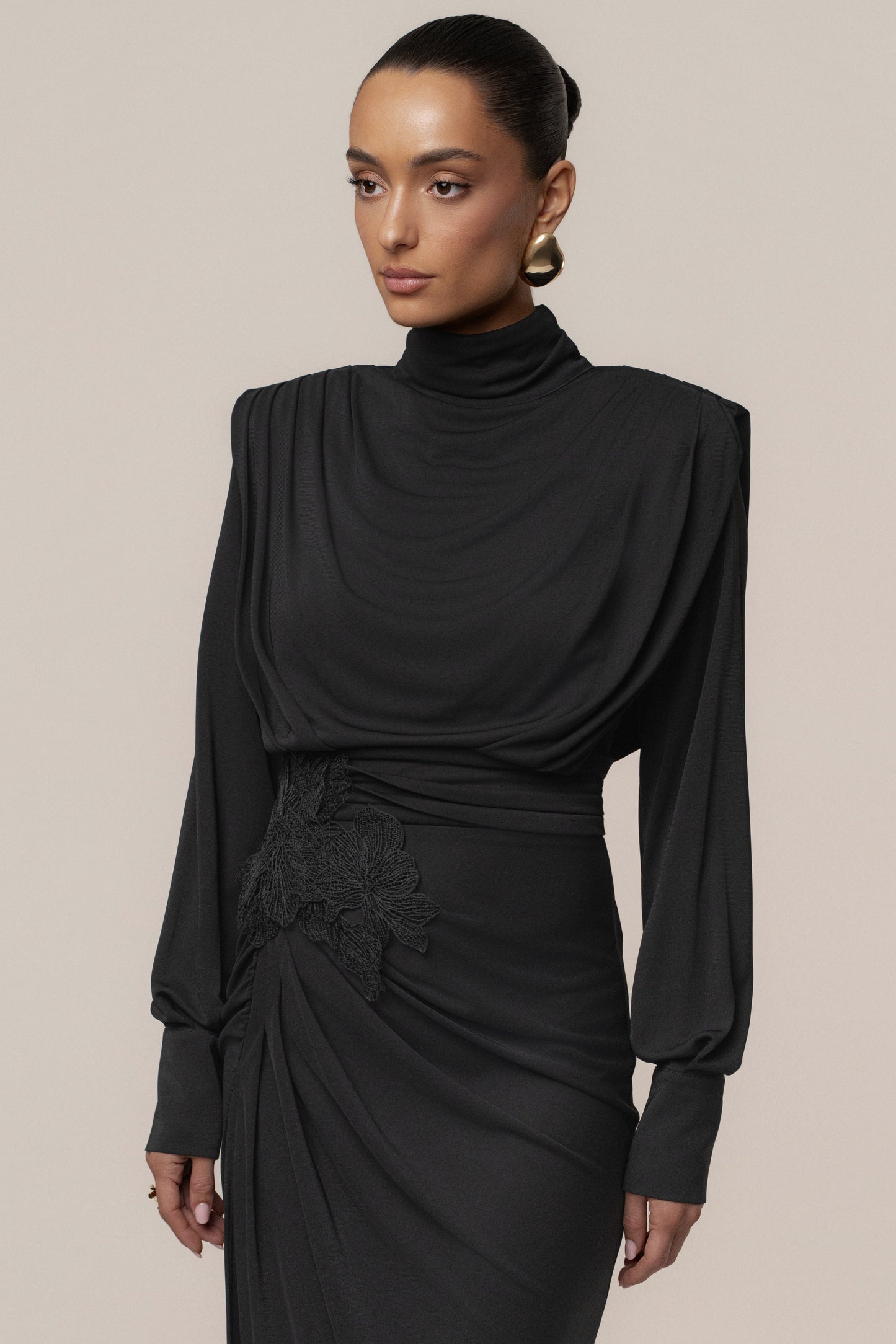 Black Radiance Maxi Gown JLUXLABEL