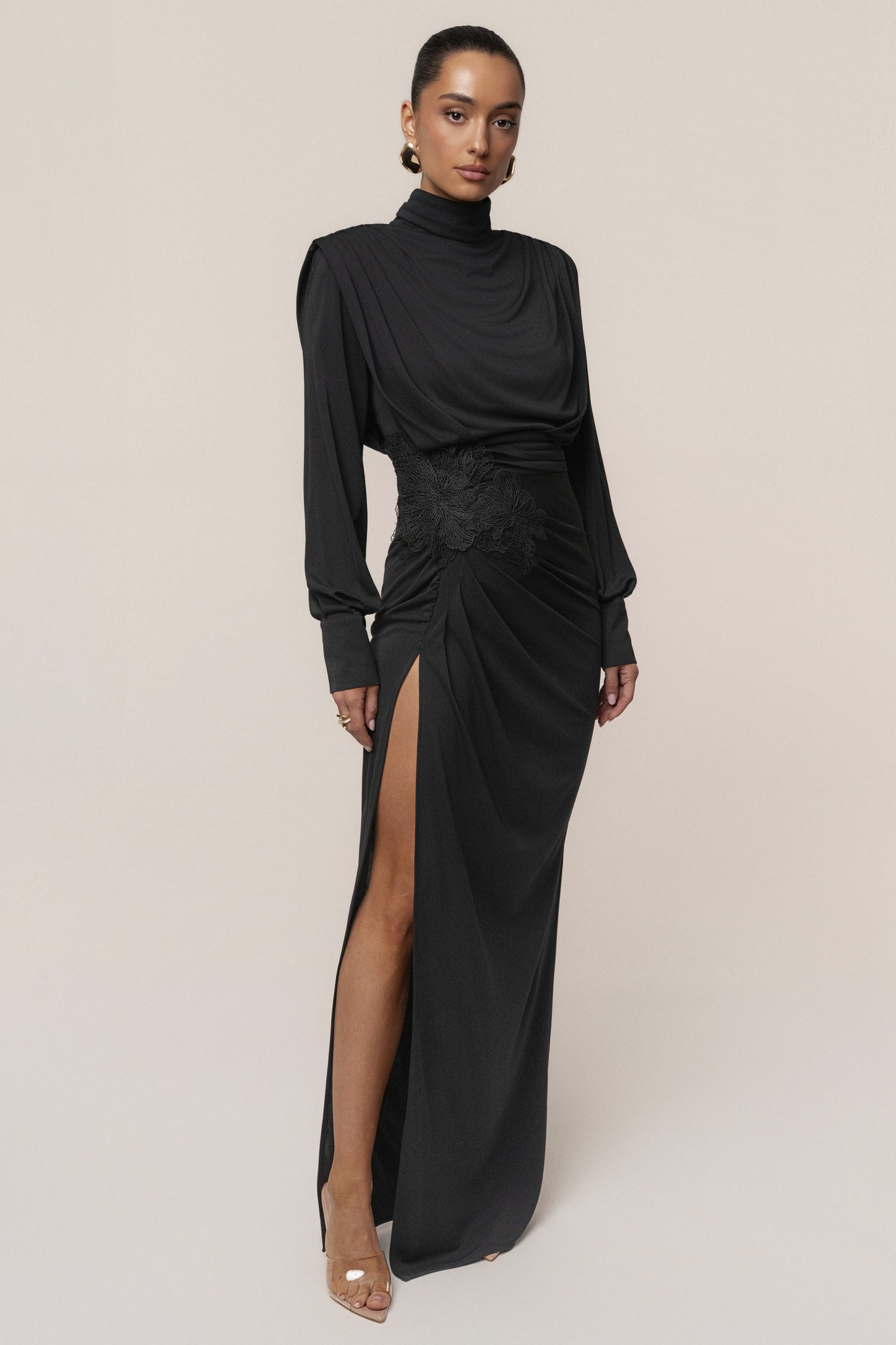 Black Radiance Maxi Gown JLUXLABEL