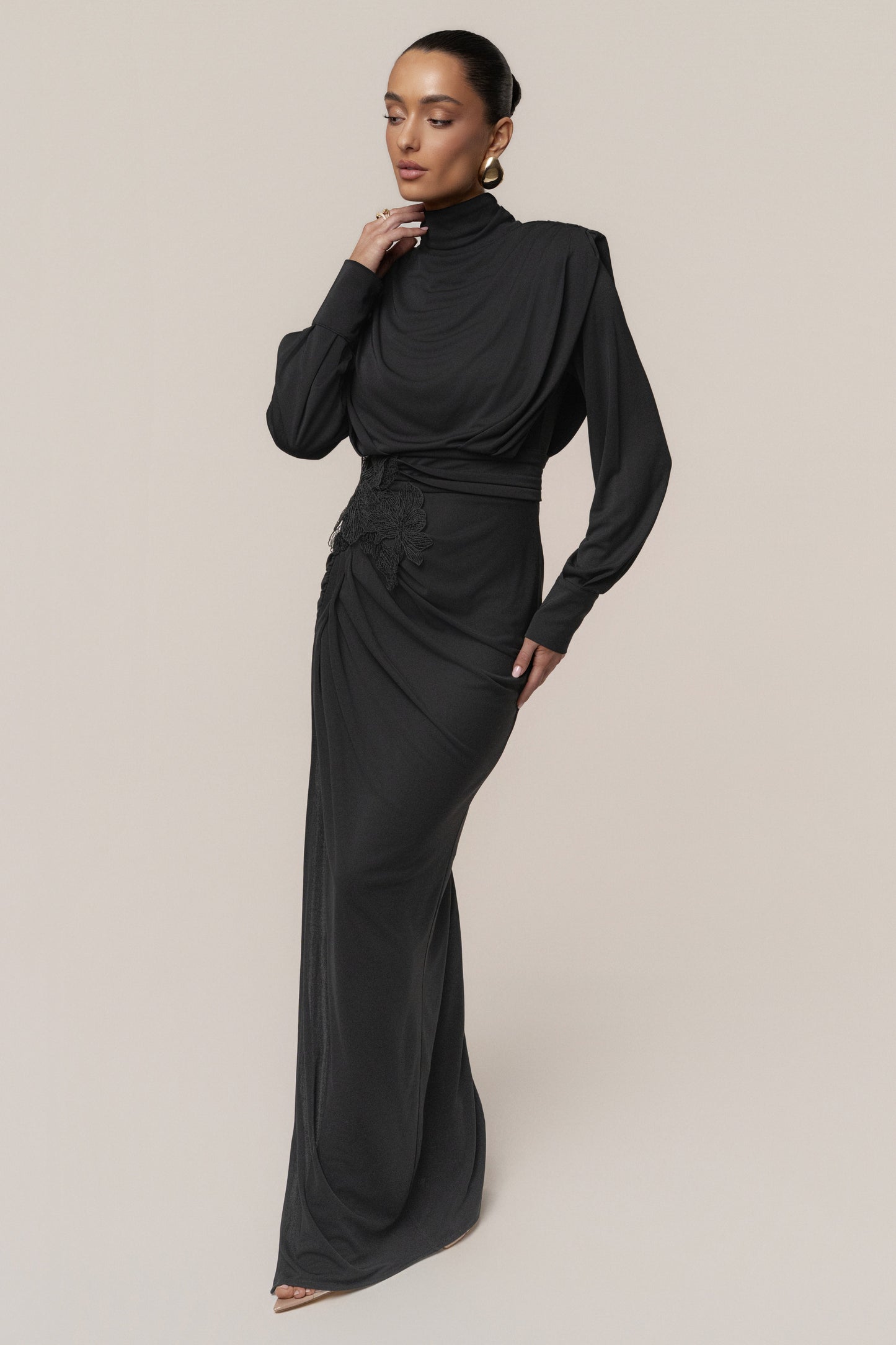 Black Radiance Maxi Gown JLUXLABEL