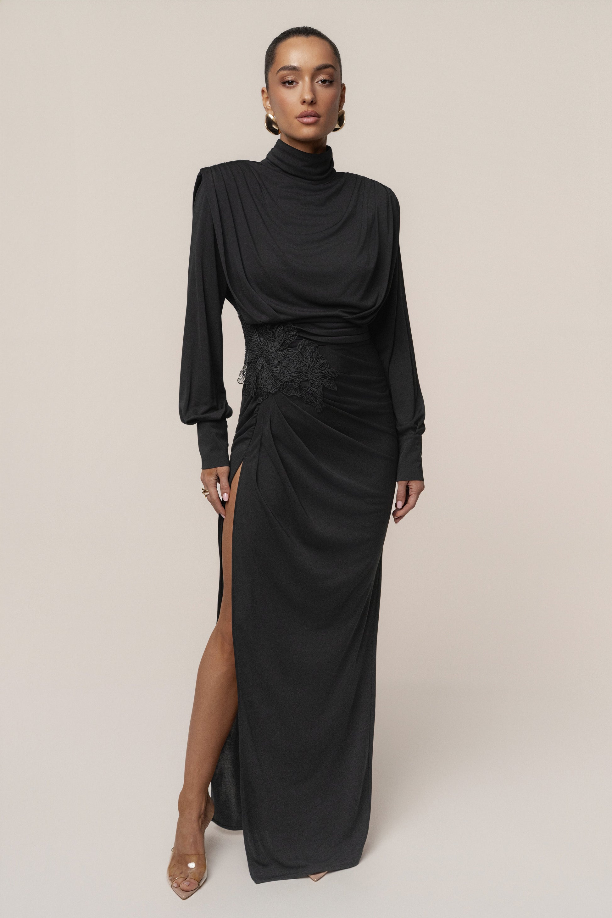 Black Radiance Maxi Gown JLUXLABEL