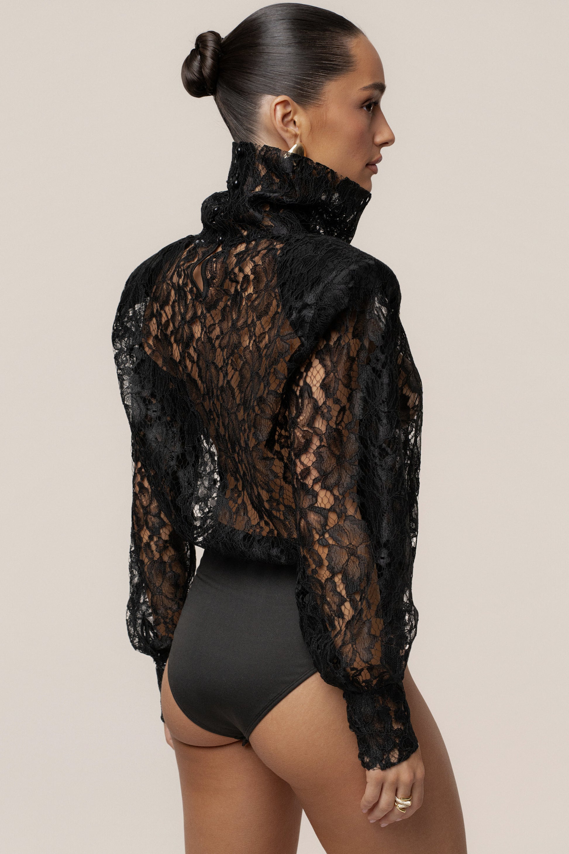 Black Devotion Lace Bodysuit & Skirt Set JLUXLABEL