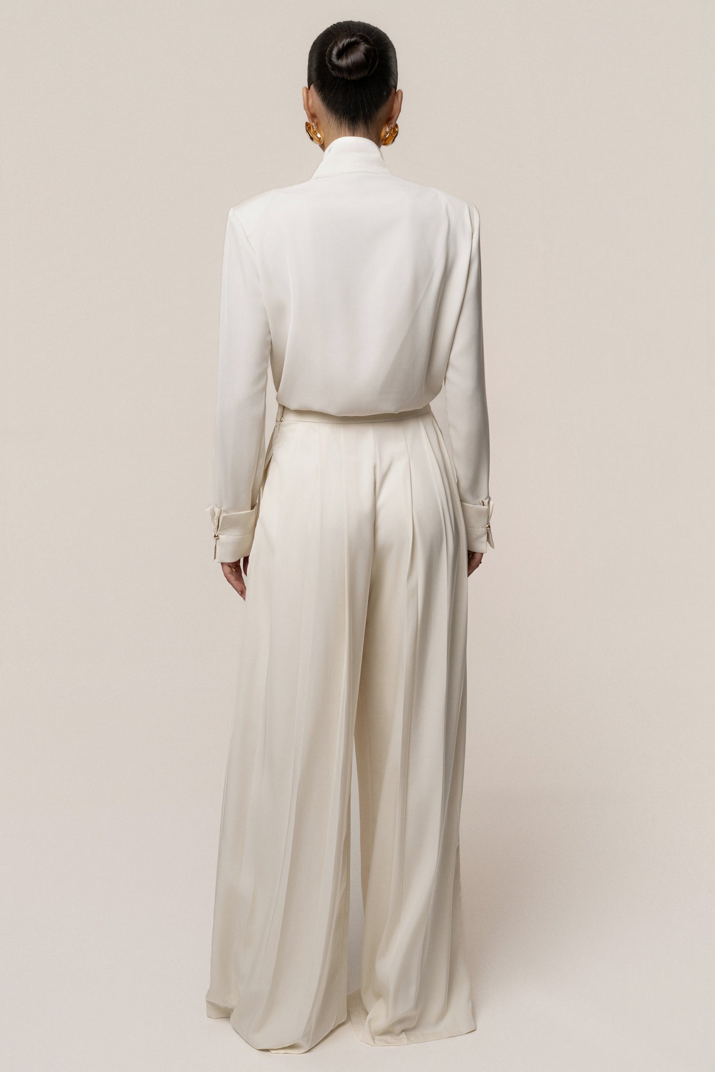 Buttercream Visionary Pleated Bodysuit JLUXLABEL