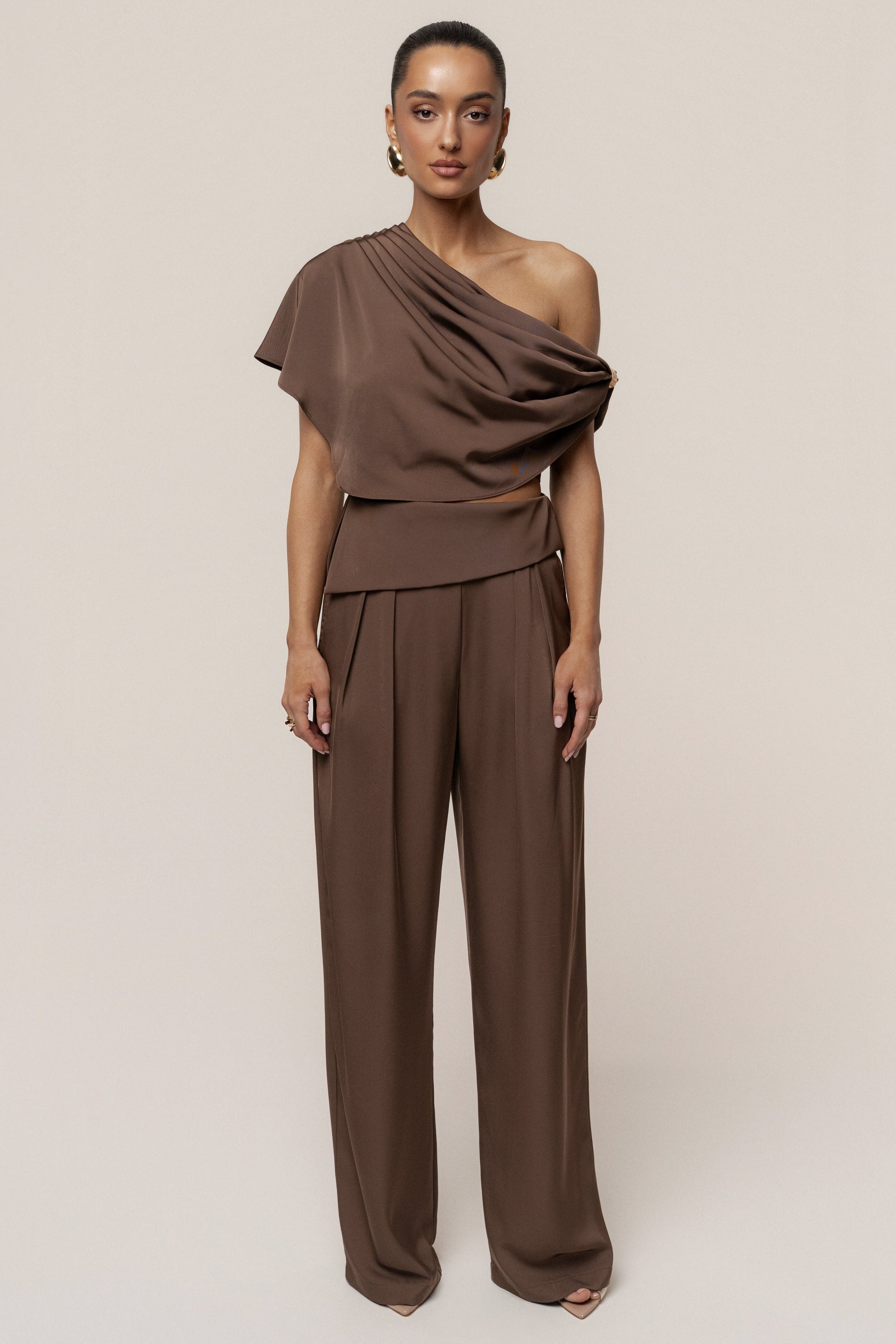 Chocolate Executive Trousers JLUXLABEL