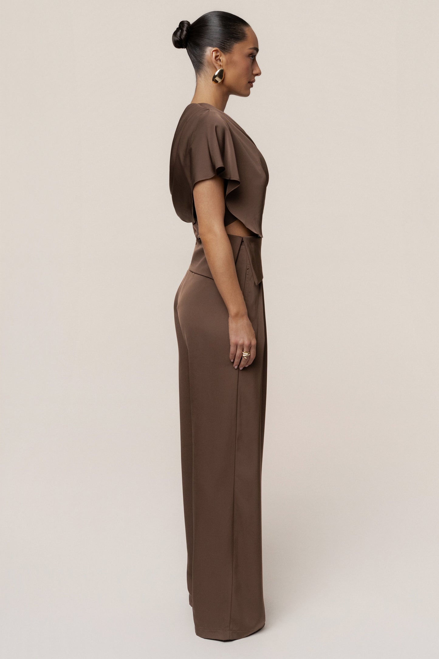Chocolate Executive Trousers JLUXLABEL