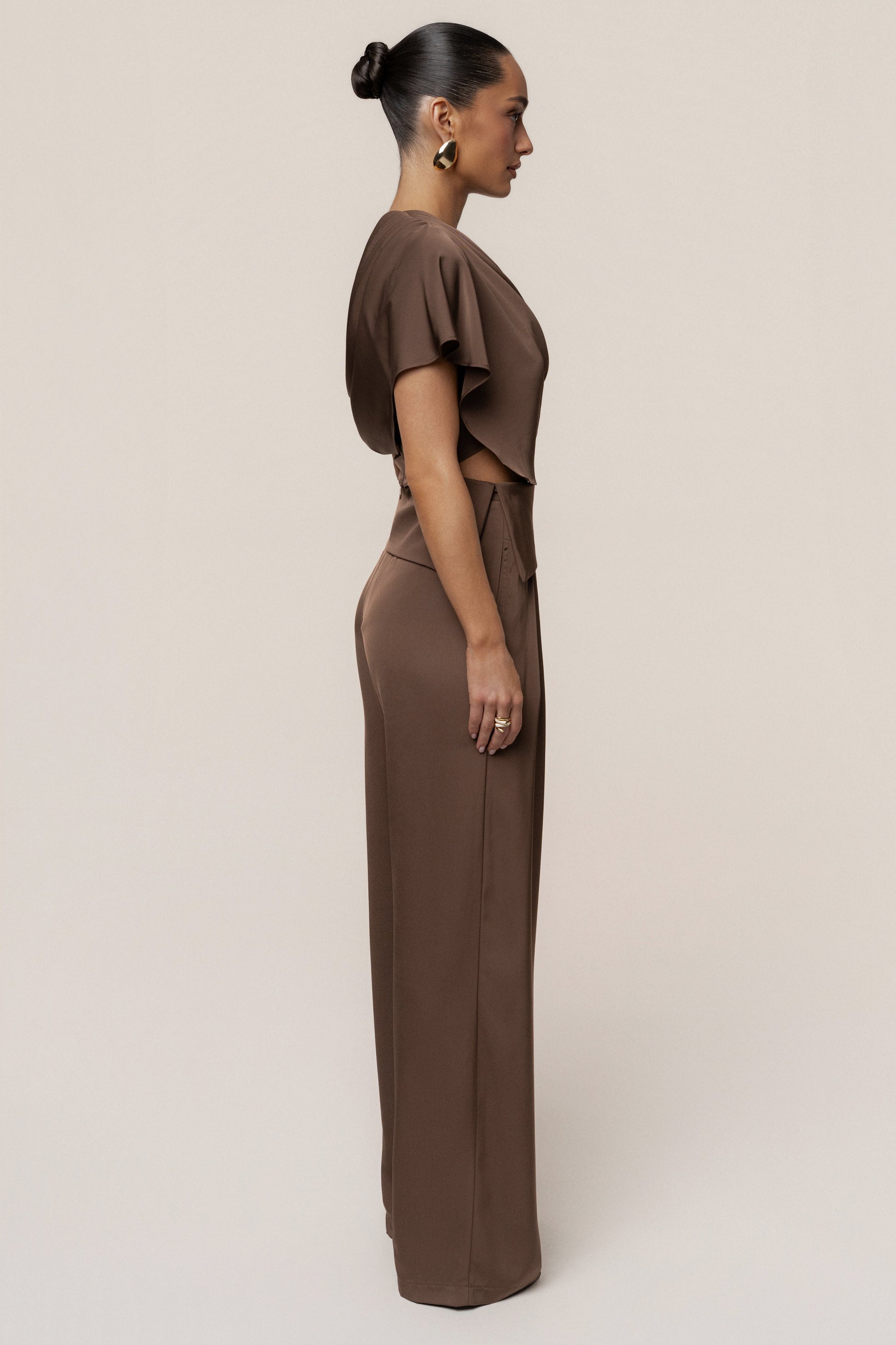 Chocolate Executive Trousers JLUXLABEL