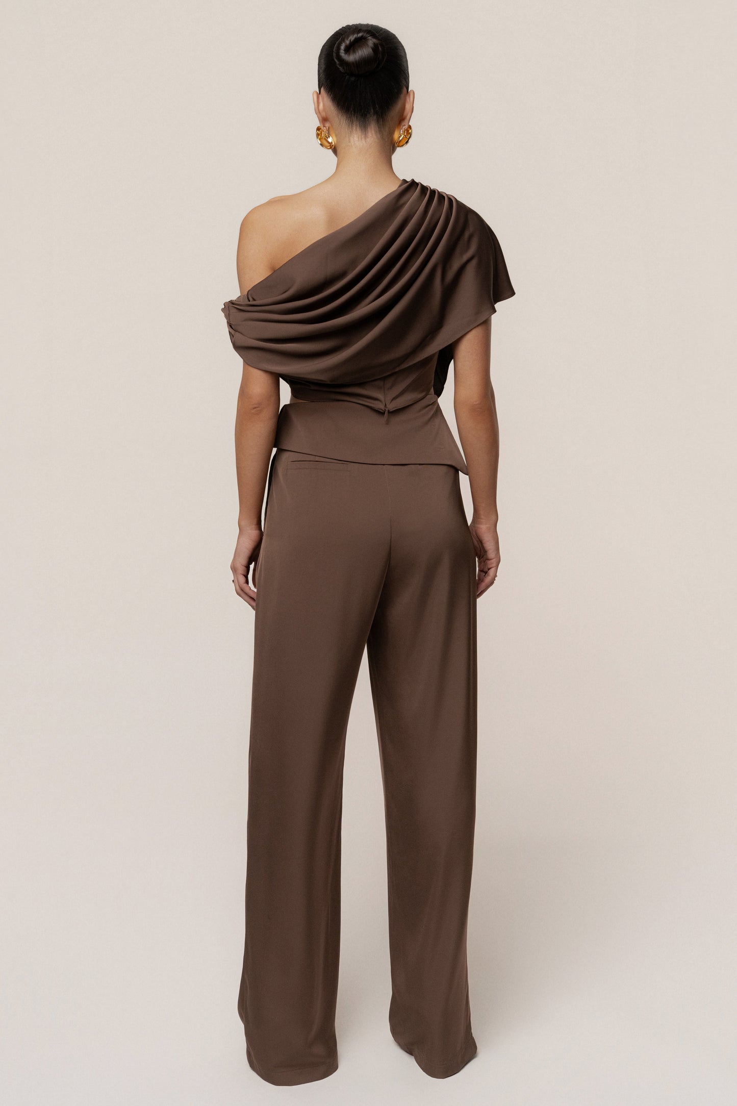 Chocolate Executive Trousers JLUXLABEL