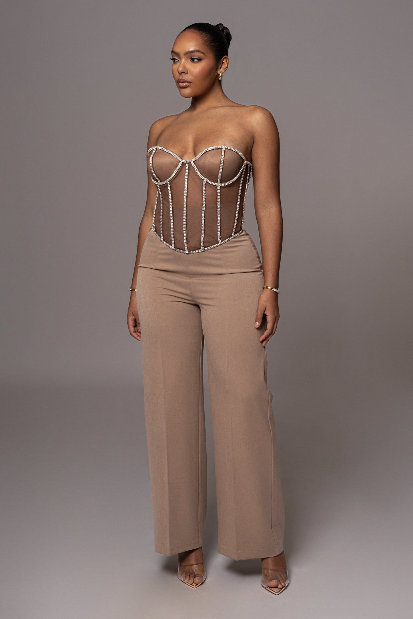 Dark Limited Edition Rhinestone Crystal Corset JLUXLABEL
