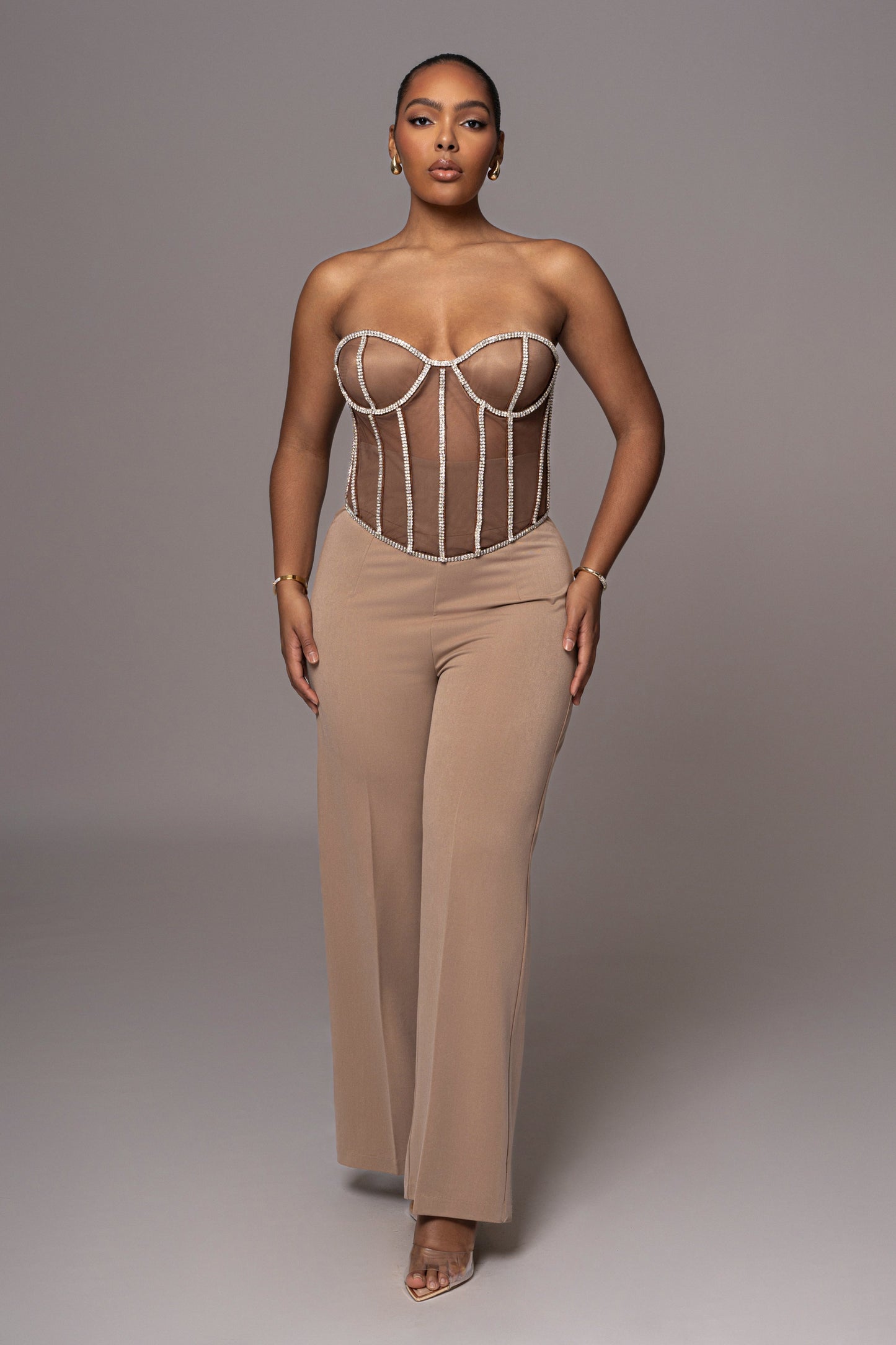 Dark Limited Edition Rhinestone Crystal Corset JLUXLABEL