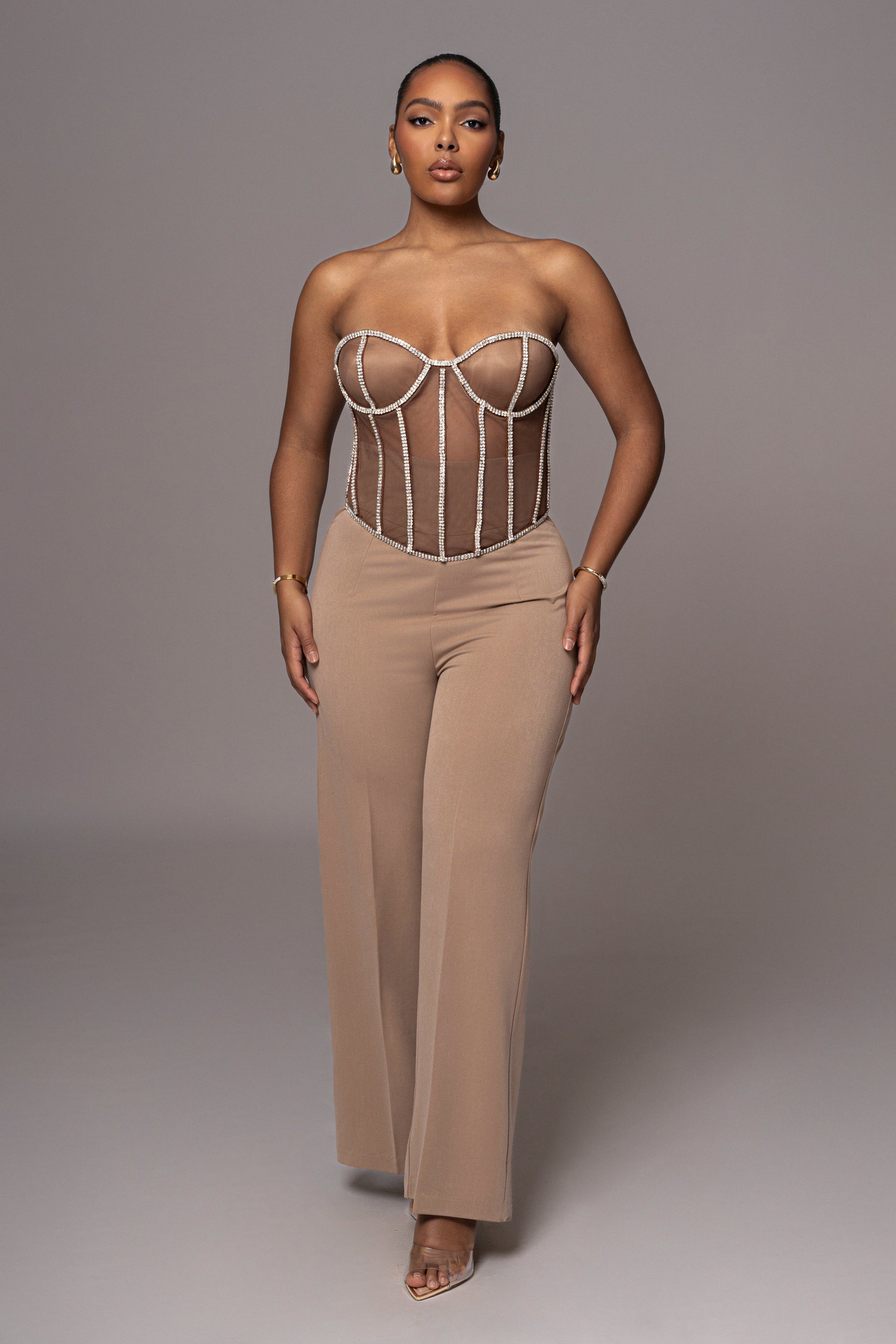 Dark Limited Edition Rhinestone Crystal Corset JLUXLABEL